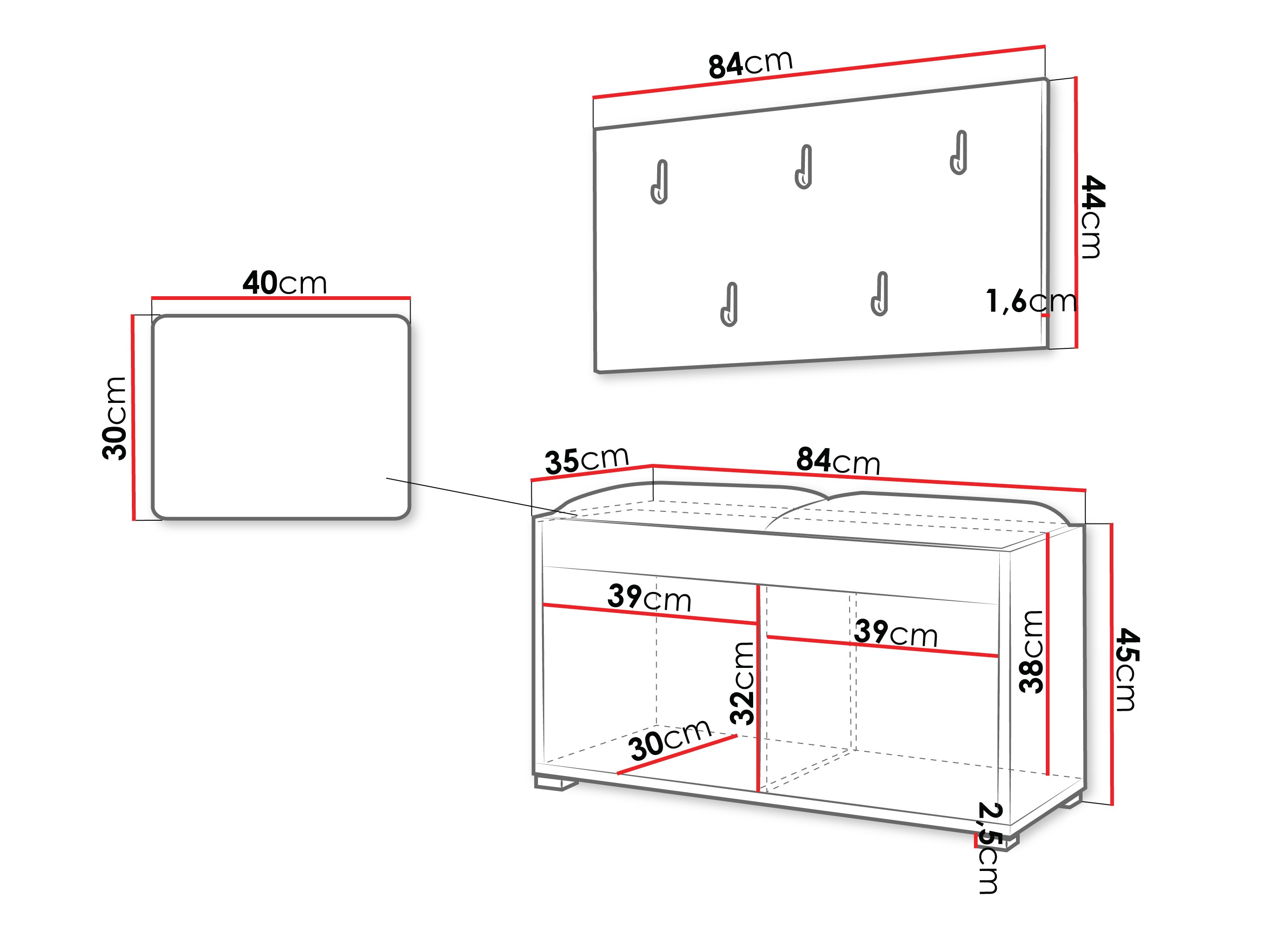 Gangmeubelset Comfivo Fersoe 117 (Eiken)