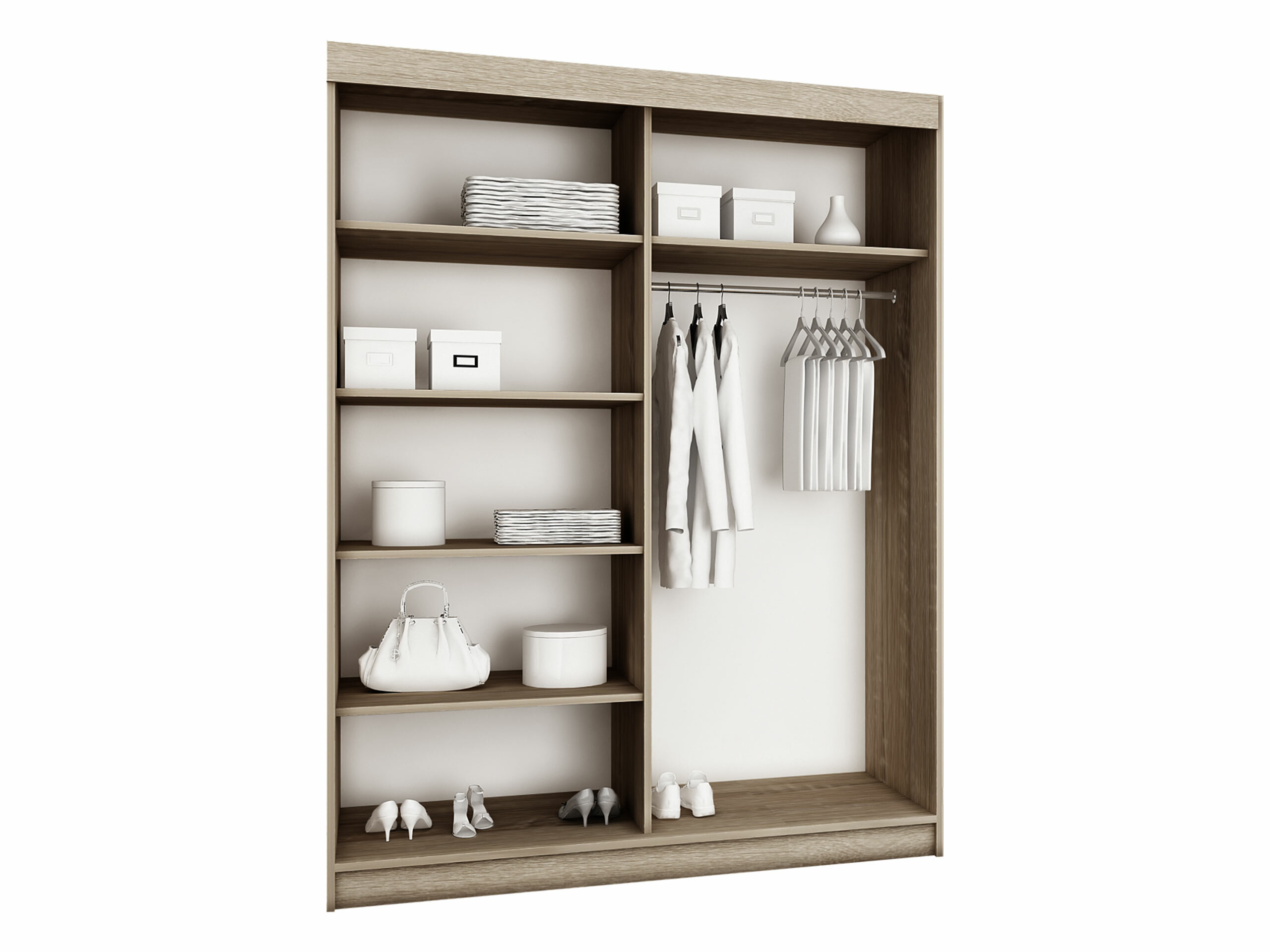 Kledingkast Dover 110 (Donker essen)