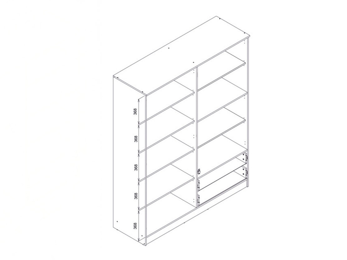 Kledingkast Orlando 223 (Licht eiken)