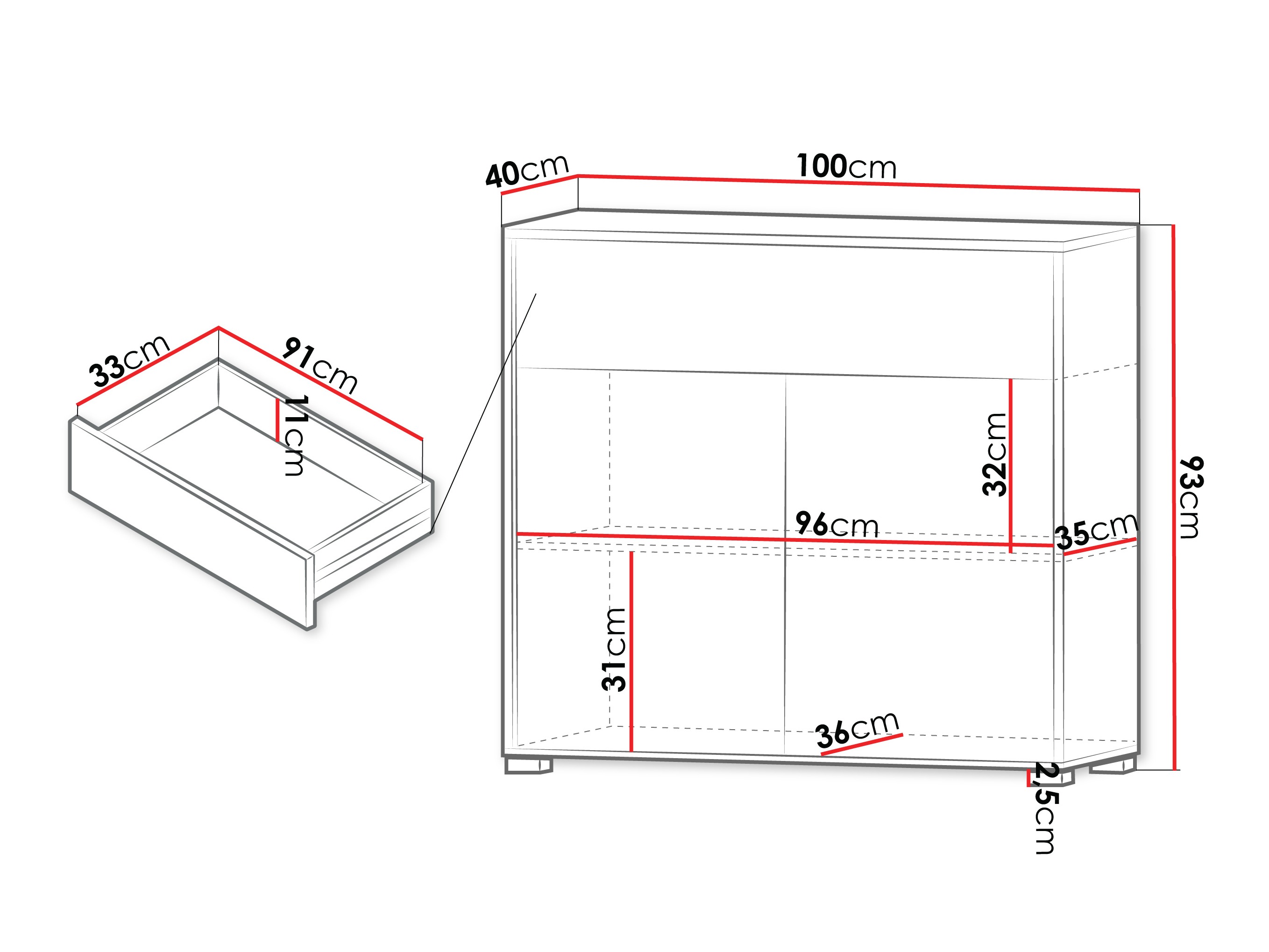 Ladekast Comfivo Fersoe 114 (Eiken)