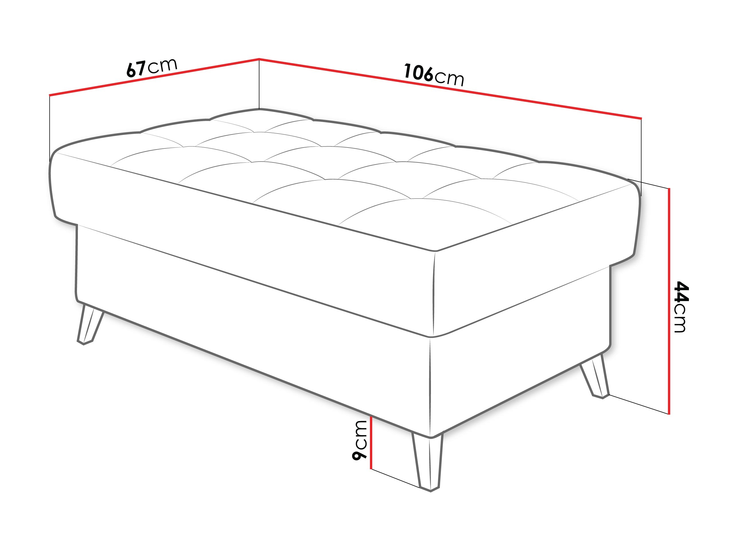 Gestoffeerde hocker Comfivo 236 (Manza 22)