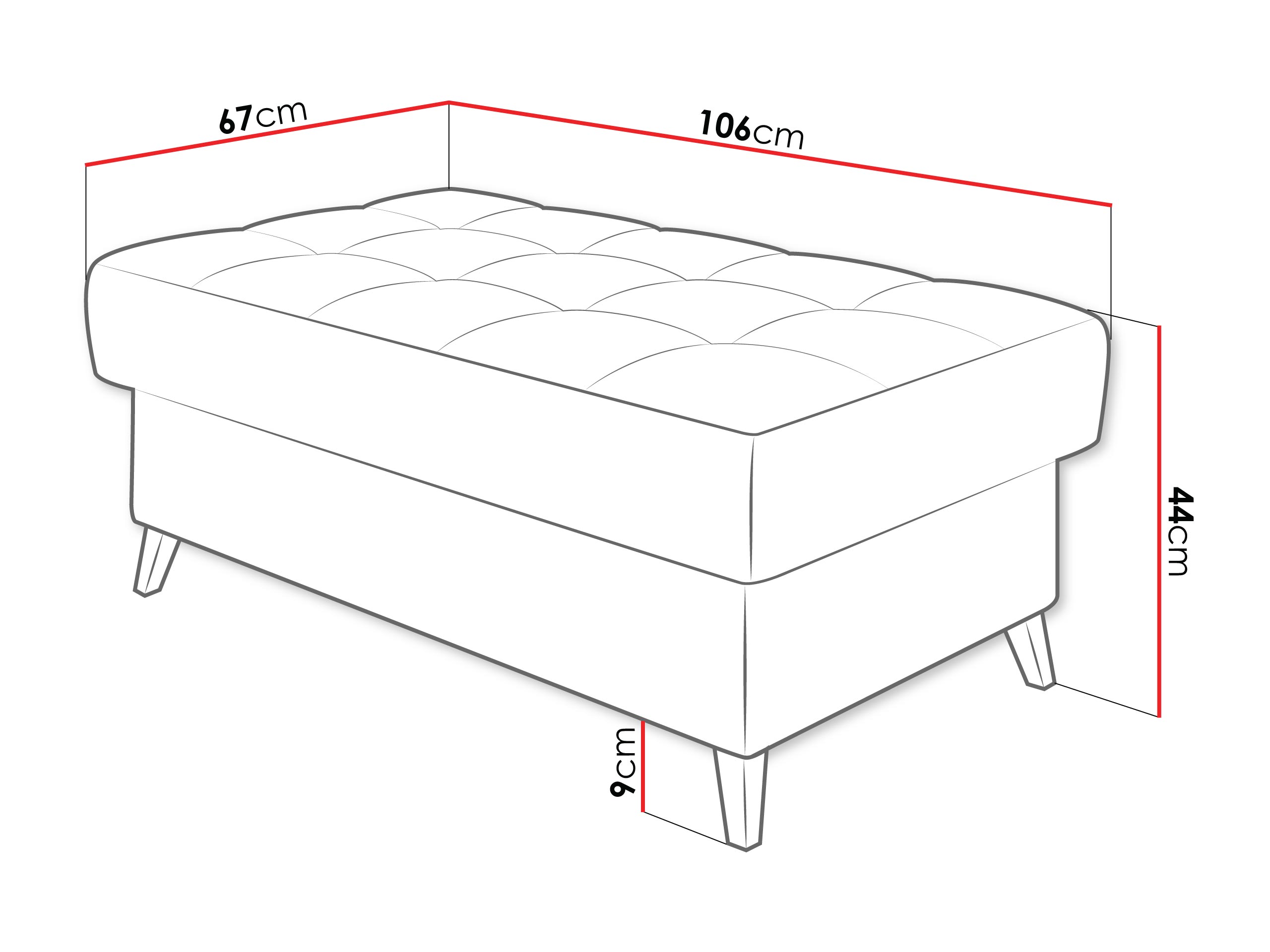 Gestoffeerde hocker Comfivo 236 (Zoya 04)