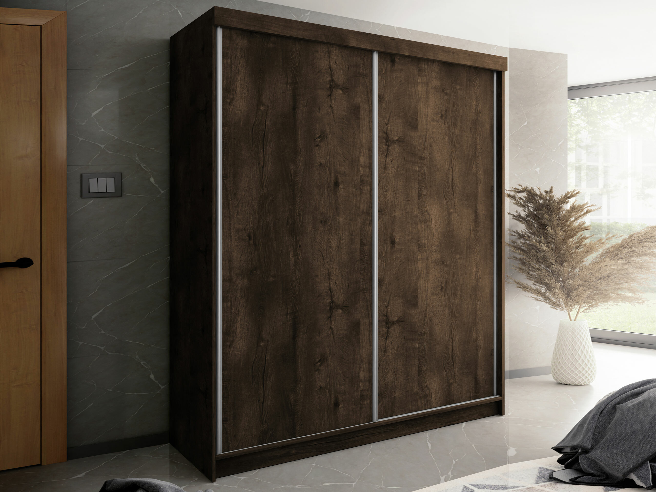 Kledingkast Dover 108 (Donker essen)