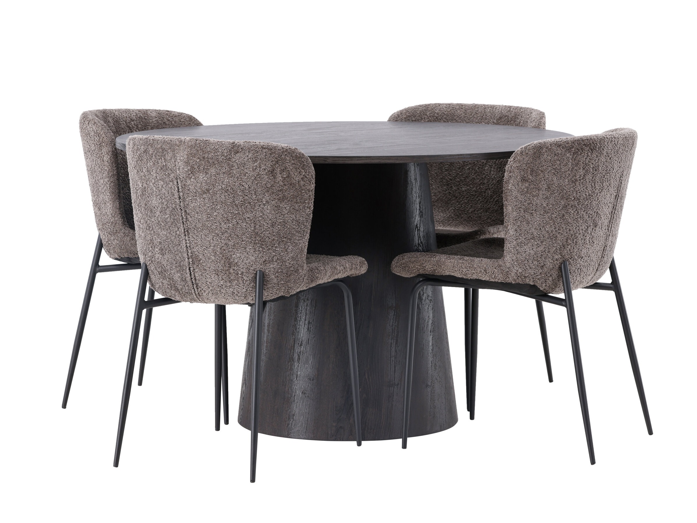 Eetkamerset Dallas 4257 (Bruin + Zwart)