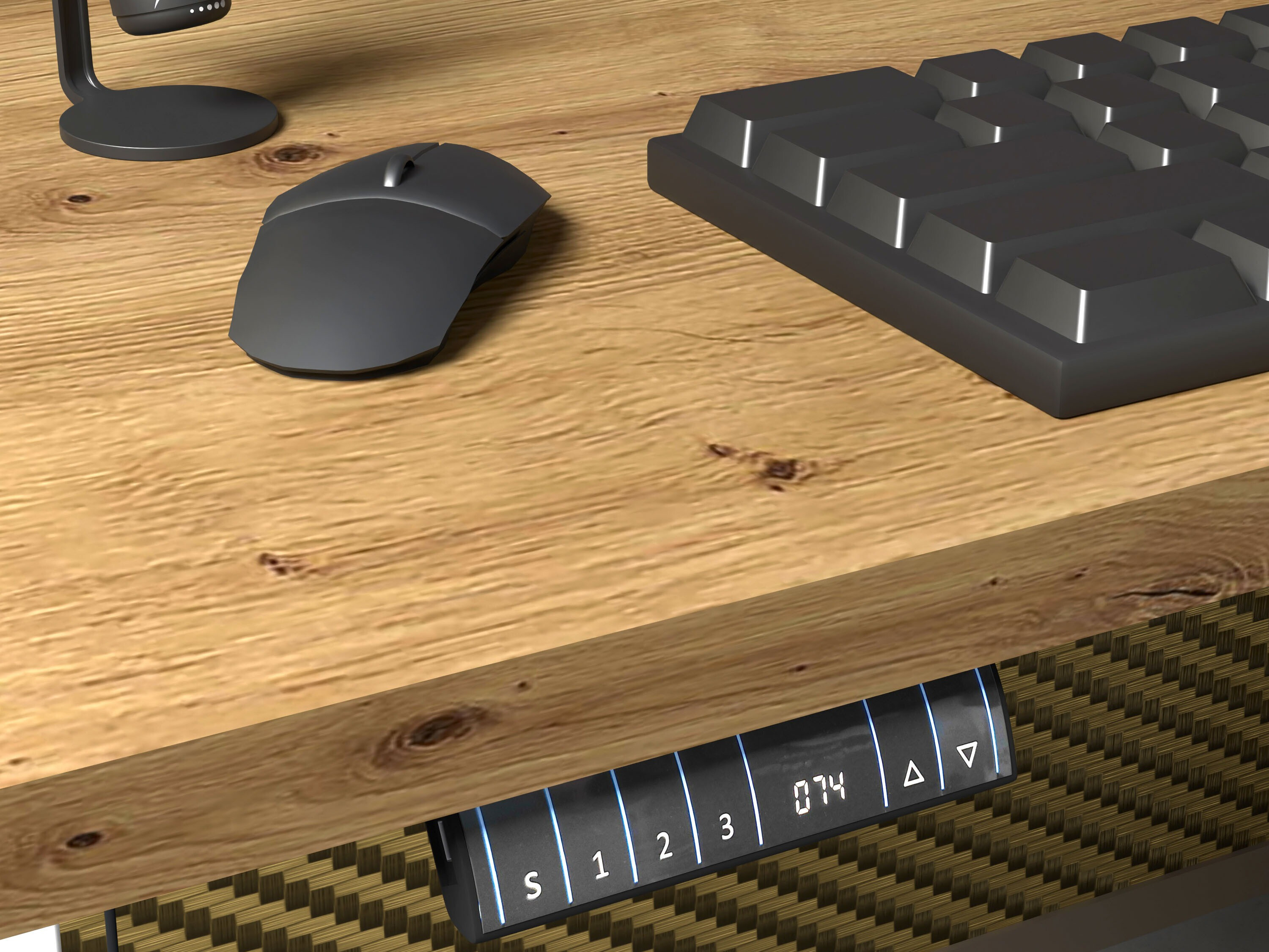 In hoogte verstelbaar bureau Buffalo 184 (Wit)