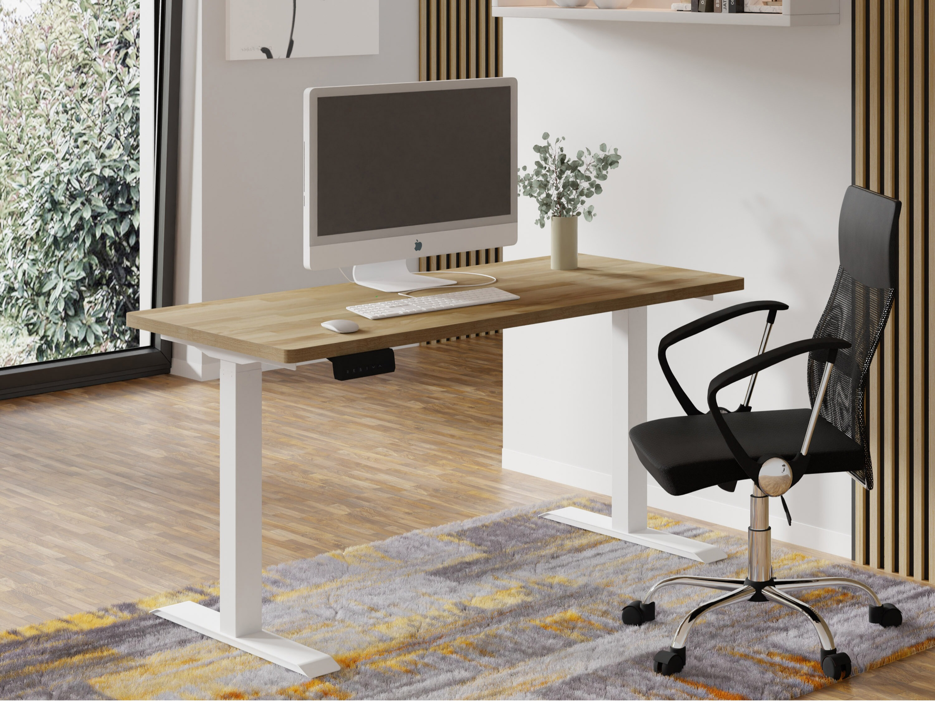 In hoogte verstelbaar bureau Buffalo 199 (Wit)