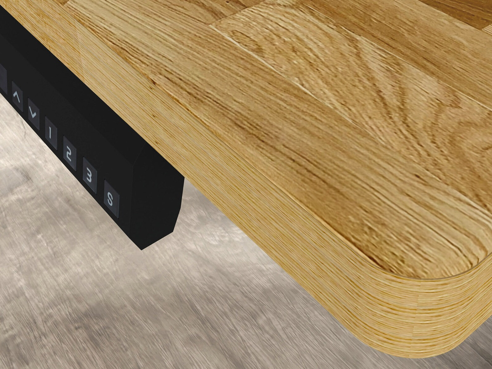 In hoogte verstelbaar bureau Buffalo 199 (Zwart)