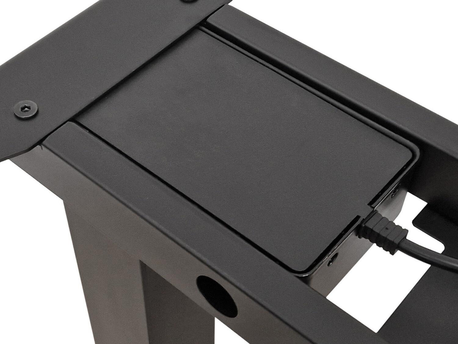 In hoogte verstelbaar bureau Buffalo 199 (Zwart)