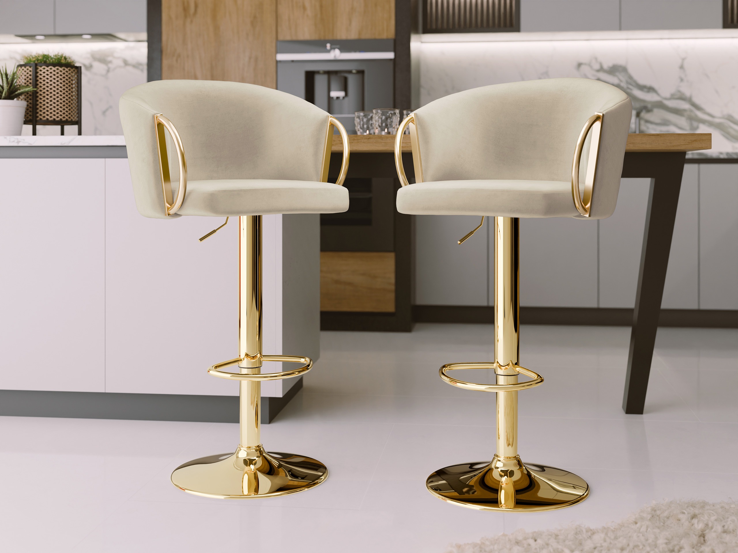 Barkruk Comfivo 469 (Beige)