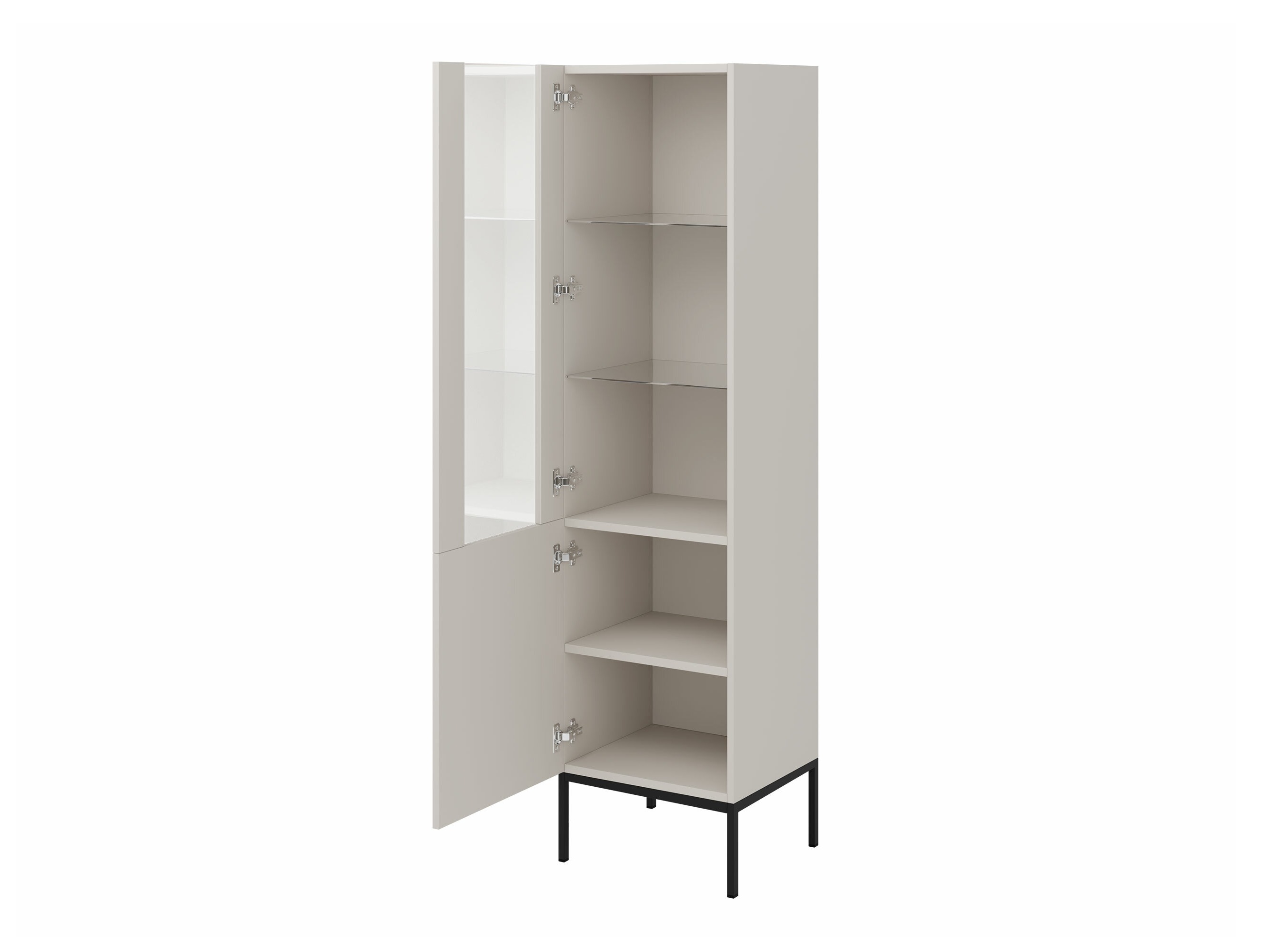 Boekenkast Lunole 112 (Artisan eiken + Zwart)