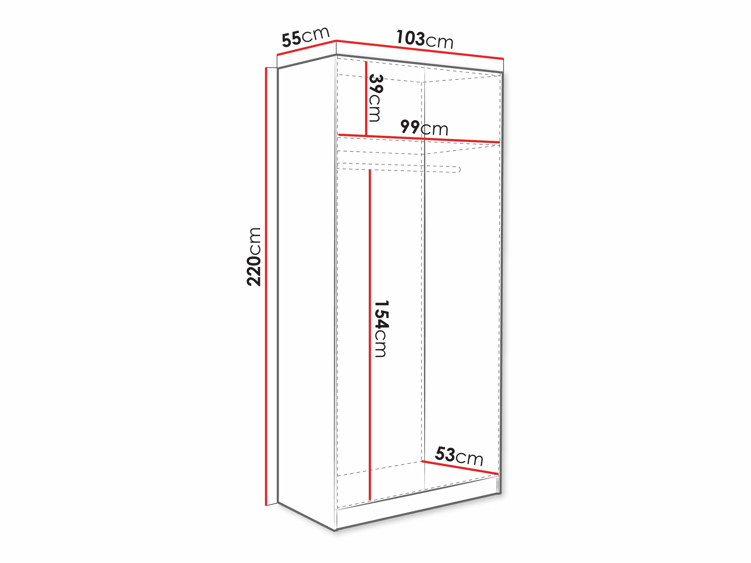 Kledingkast Lunole 113 (Kasjmier)