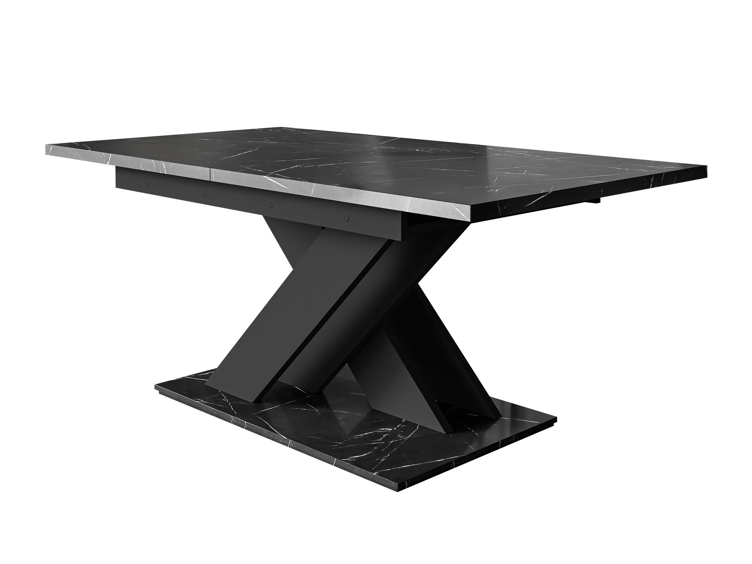Tafel Decium (Zwart marmer + Zwart)