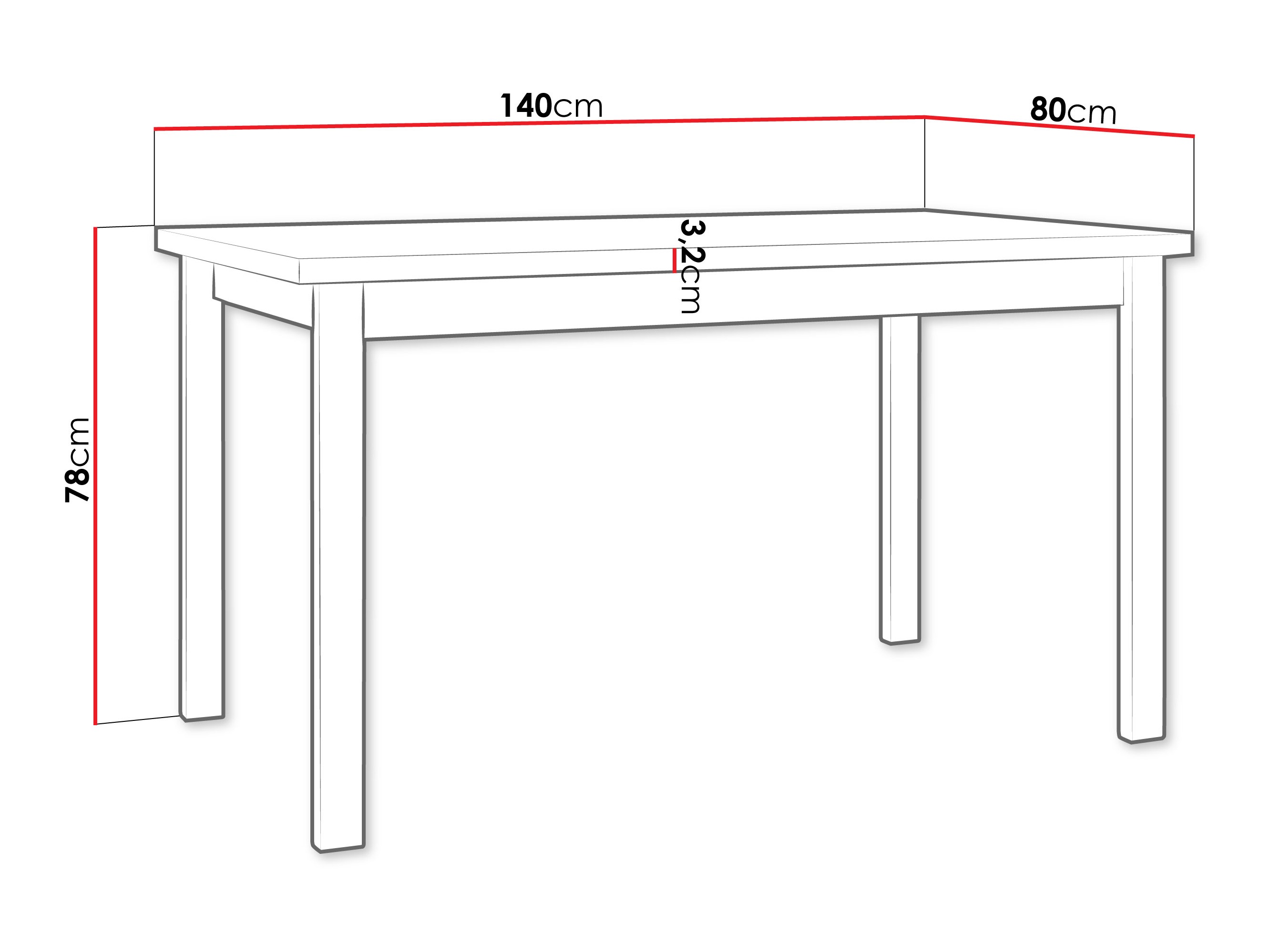 Tafel Victorville 377 (Artisan eiken + Wit)