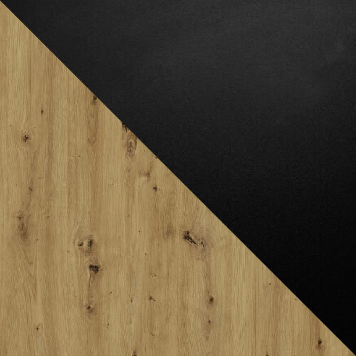 Tafel Victorville 379 (Artisan eiken + Zwart)