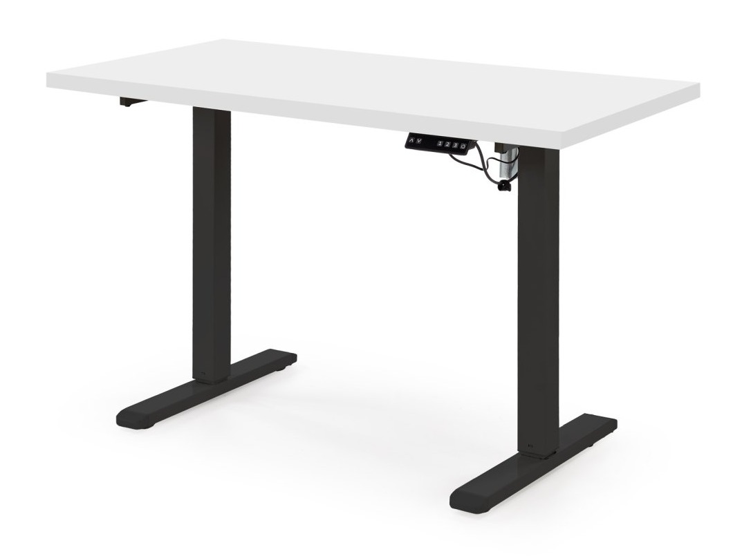 In hoogte verstelbaar bureau Houston 1942 (Wit + Zwart)