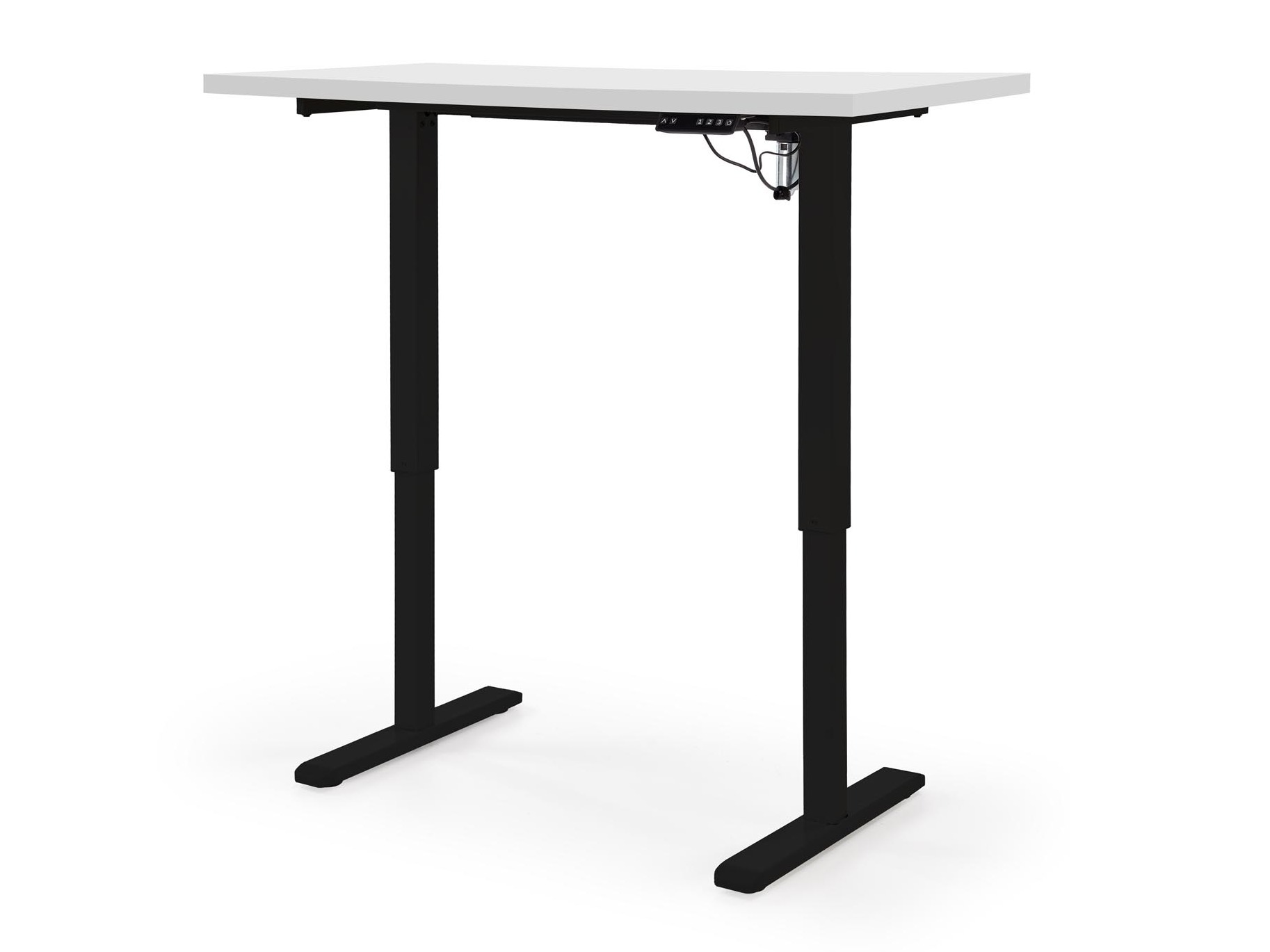 In hoogte verstelbaar bureau Houston 1942 (Wit + Zwart)