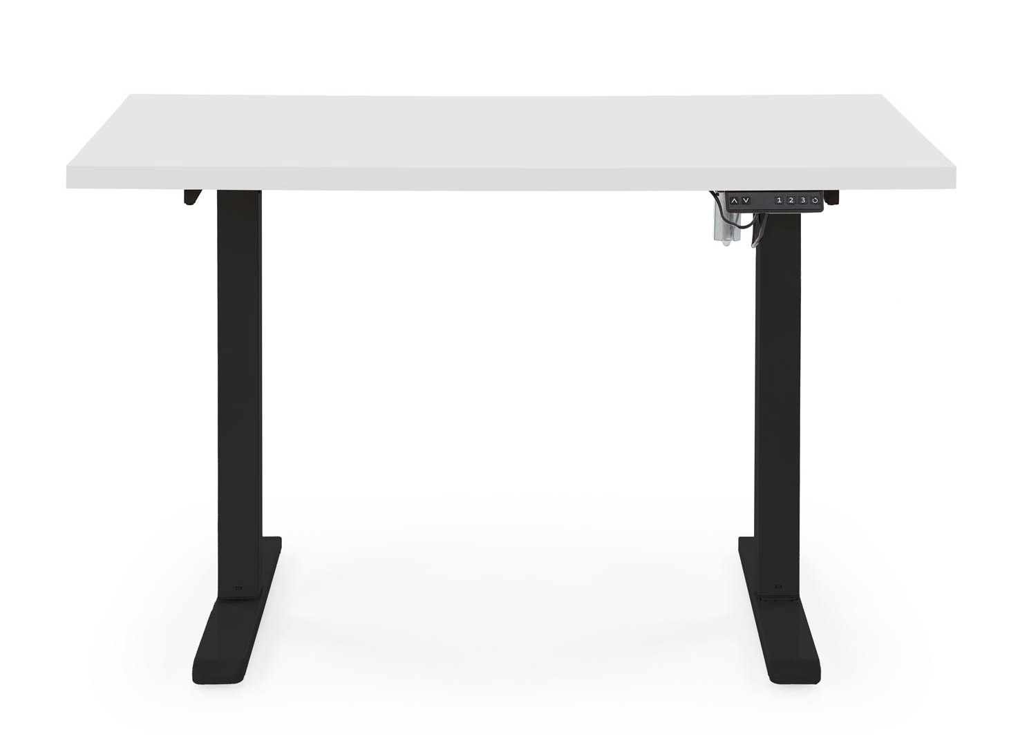In hoogte verstelbaar bureau Houston 1942 (Wit + Zwart)
