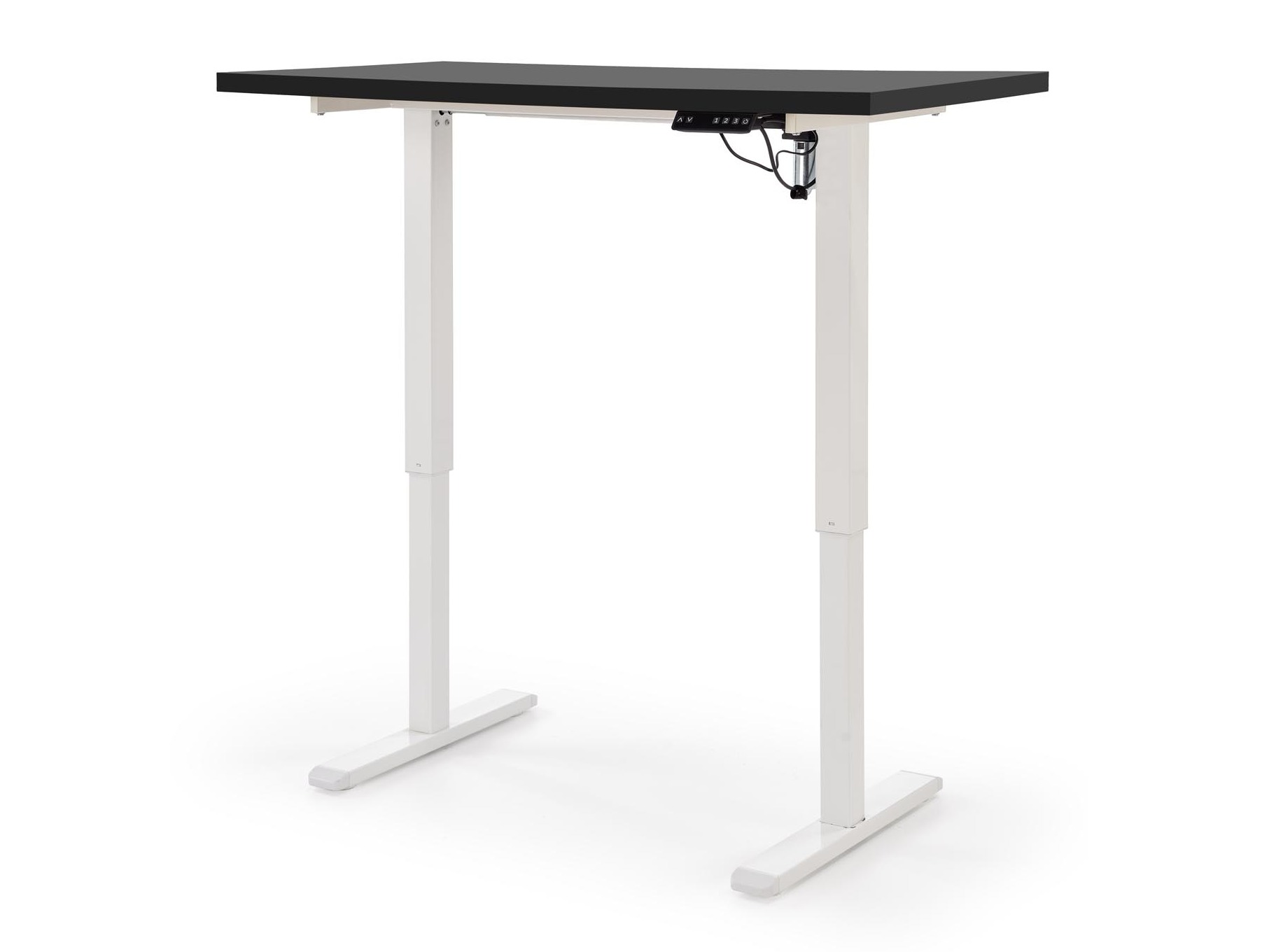 In hoogte verstelbaar bureau Houston 1942 (Zwart + Wit)