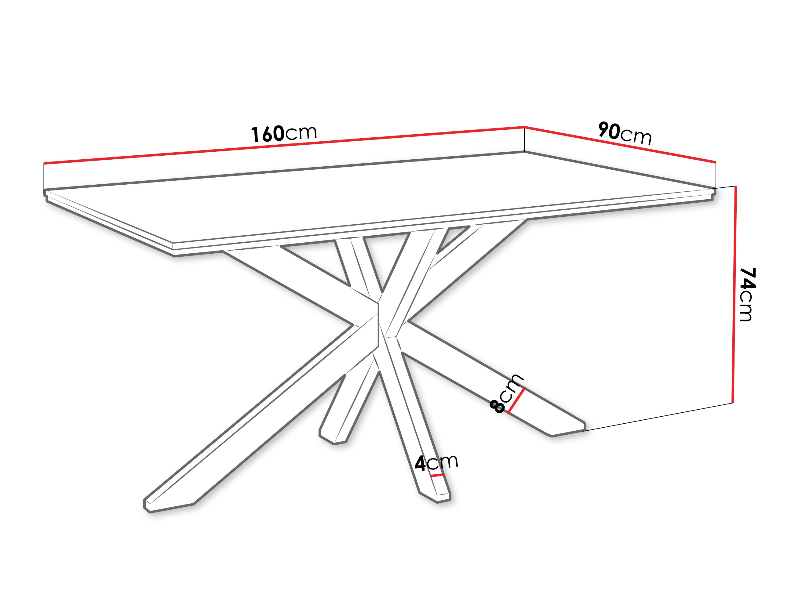 Tafel Goodyear 136 (Wit marmer)