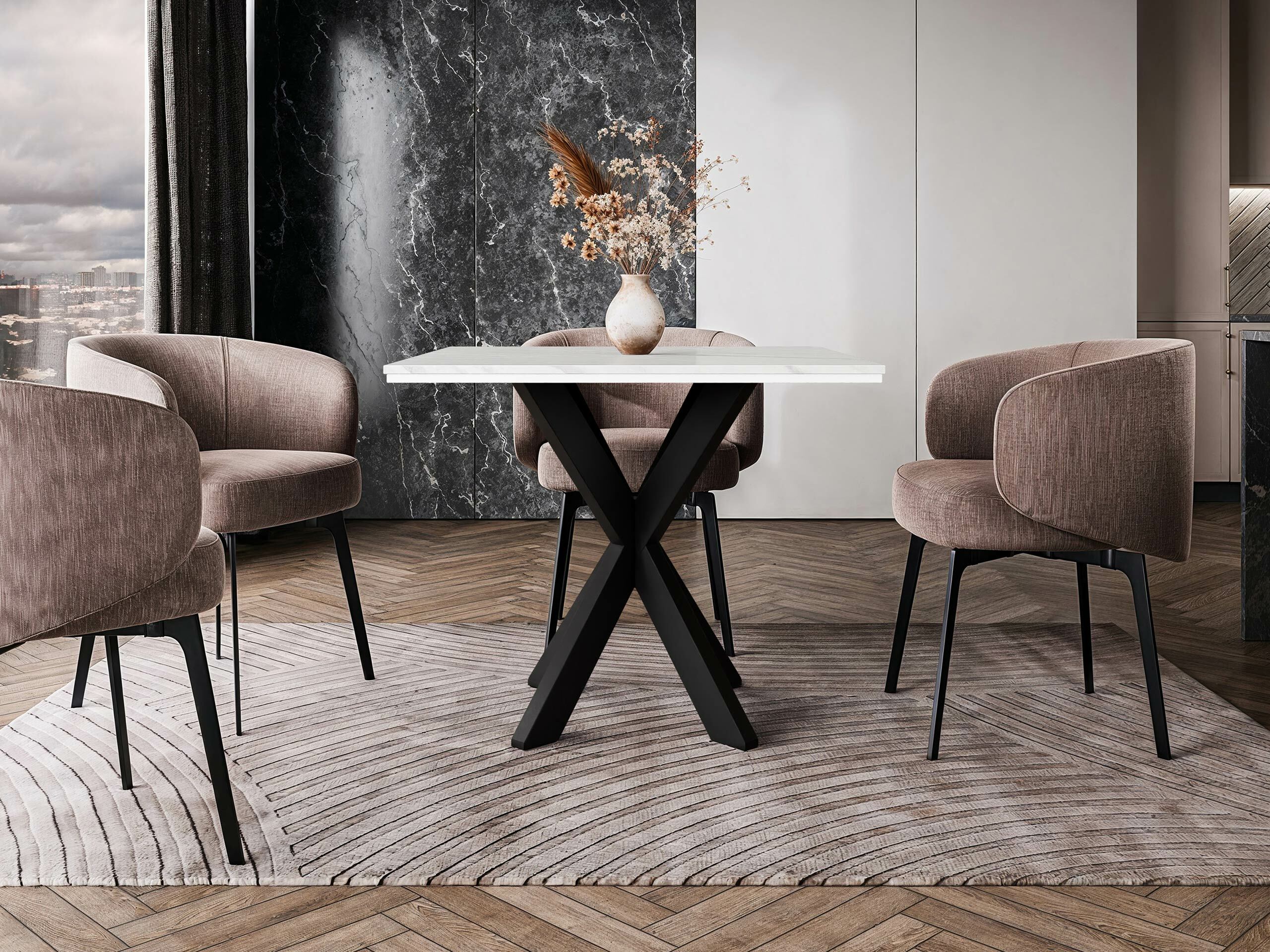 Tafel Goodyear 137 (Wit marmer)