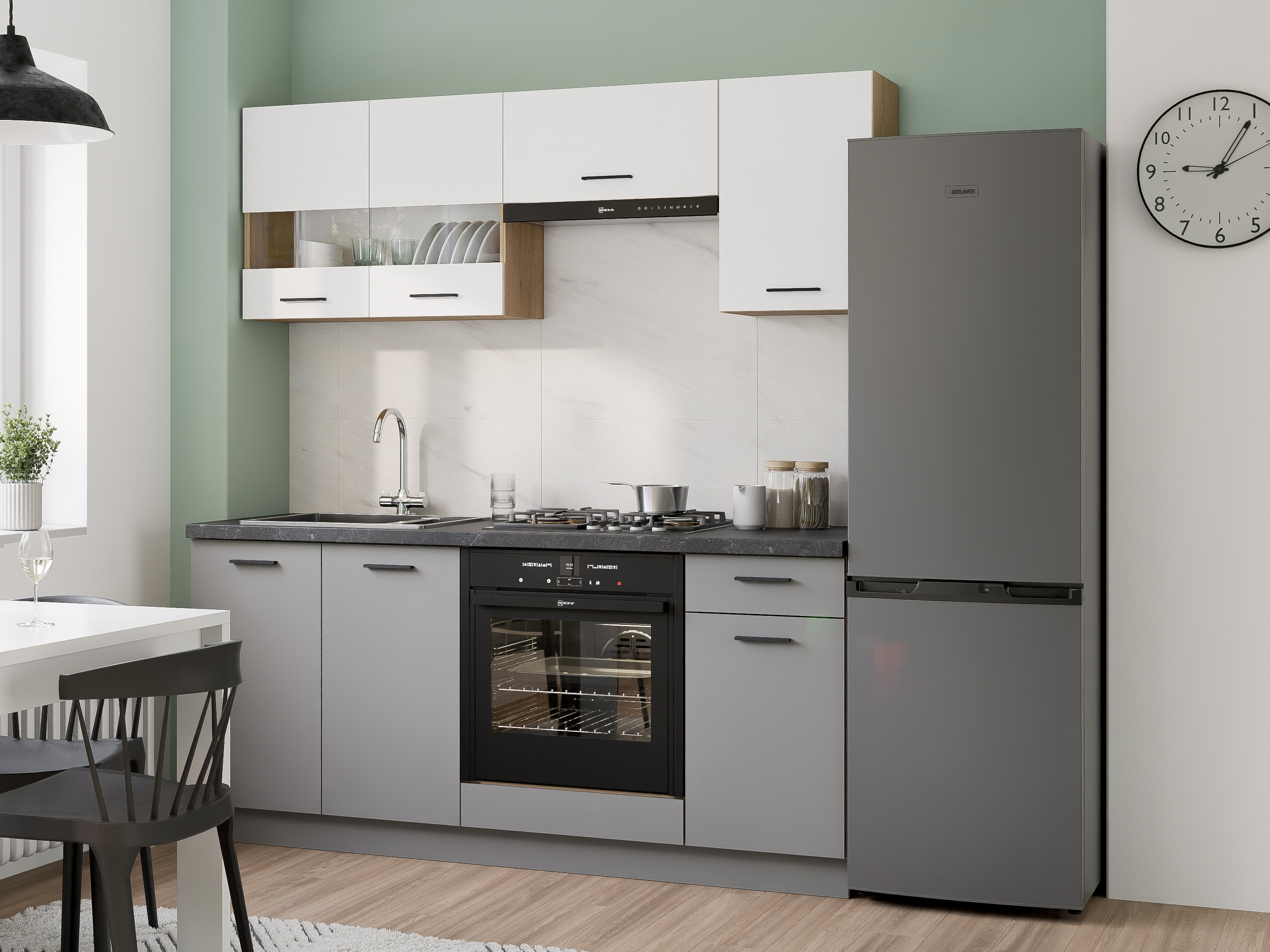 Modulaire kast met lade en deuren Ati Grey 102