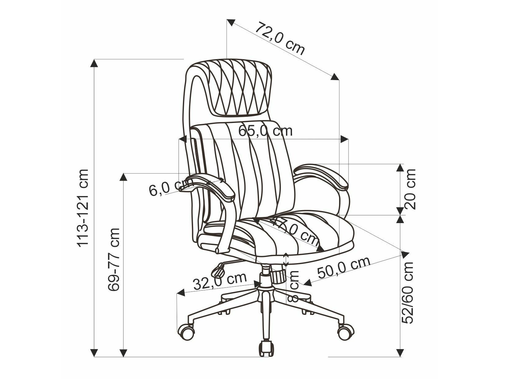 Bureaustoel Houston 1606