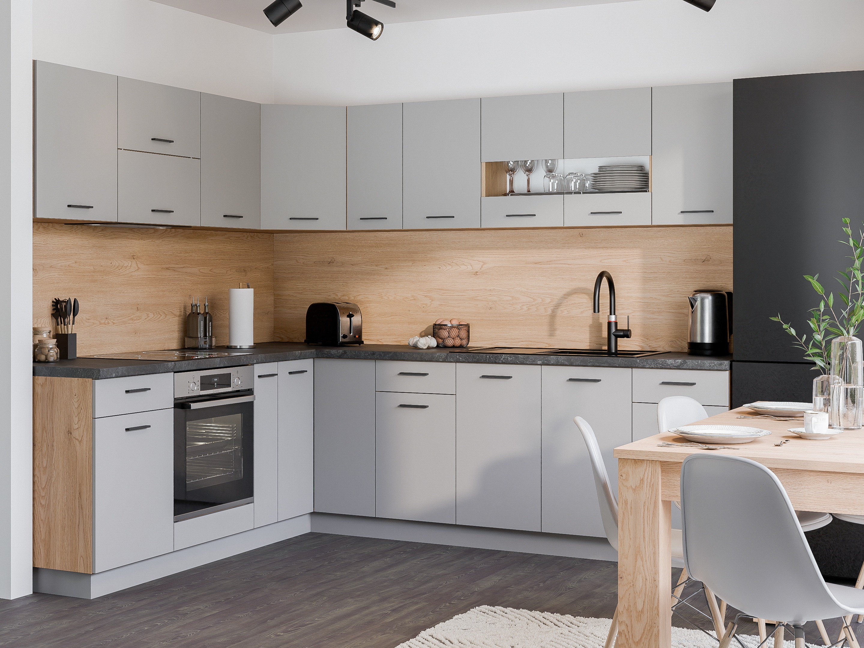 Modulaire wandkast Ati Grey 124