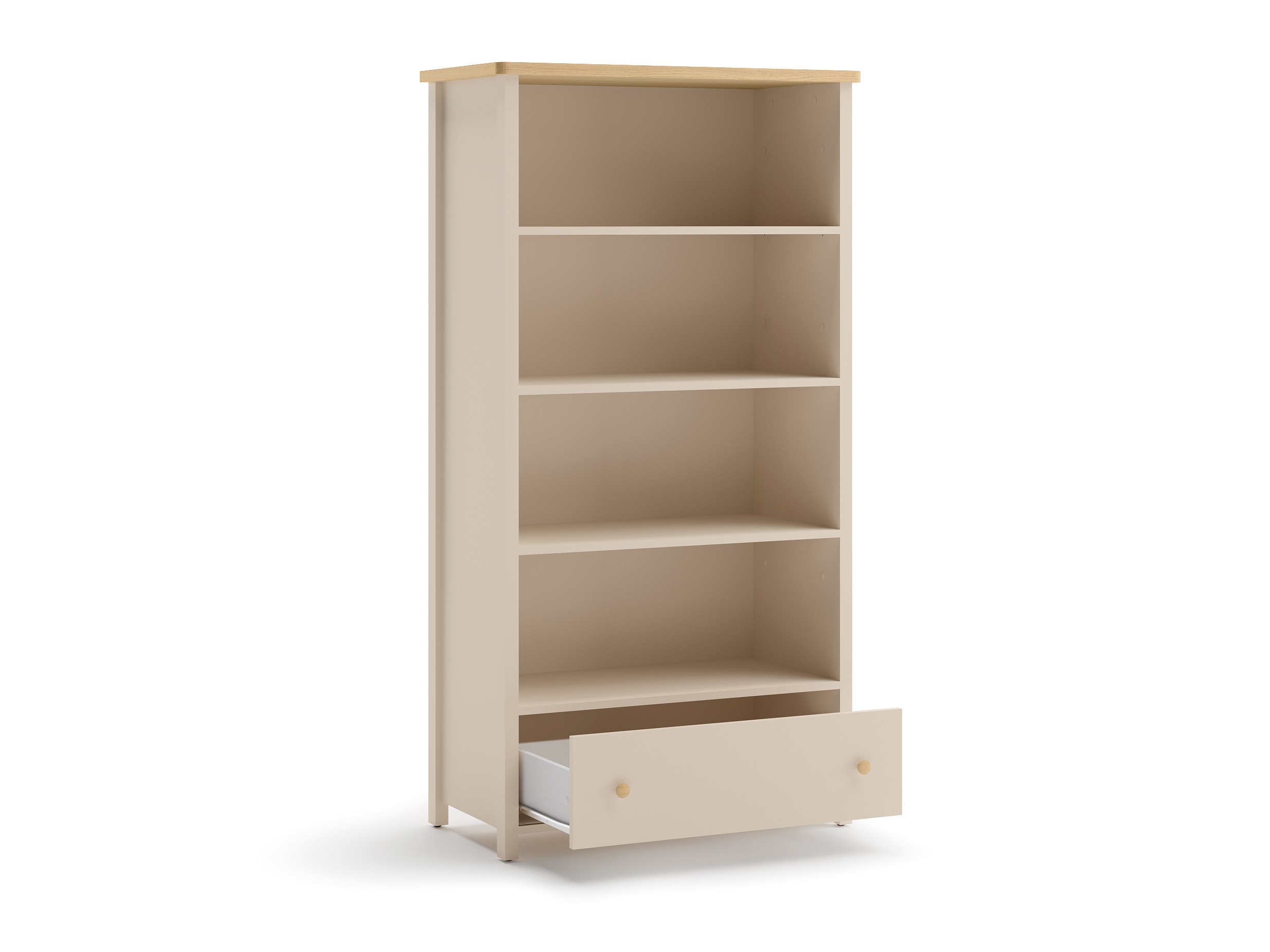 Boekenkast Romelbo 142 (Beige + Eiken)