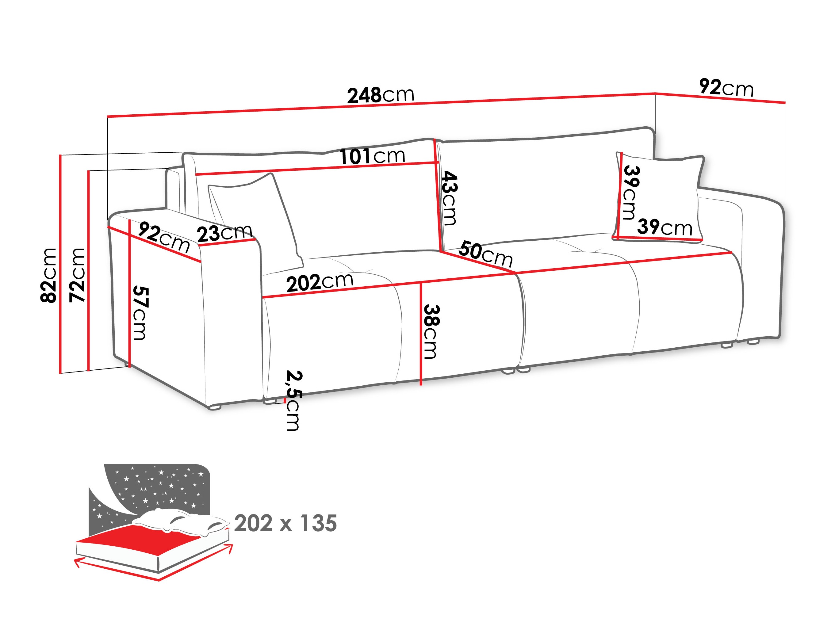 Slaapbank Comfivo 424 (Coral 15)