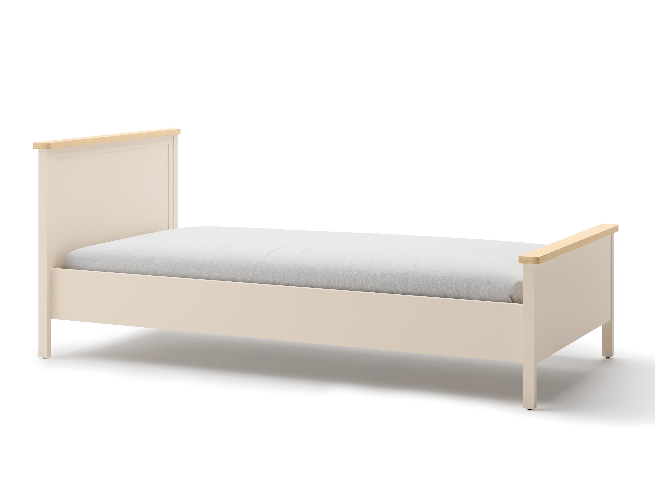 Bed Romelbo 148 (Beige + Eiken)
