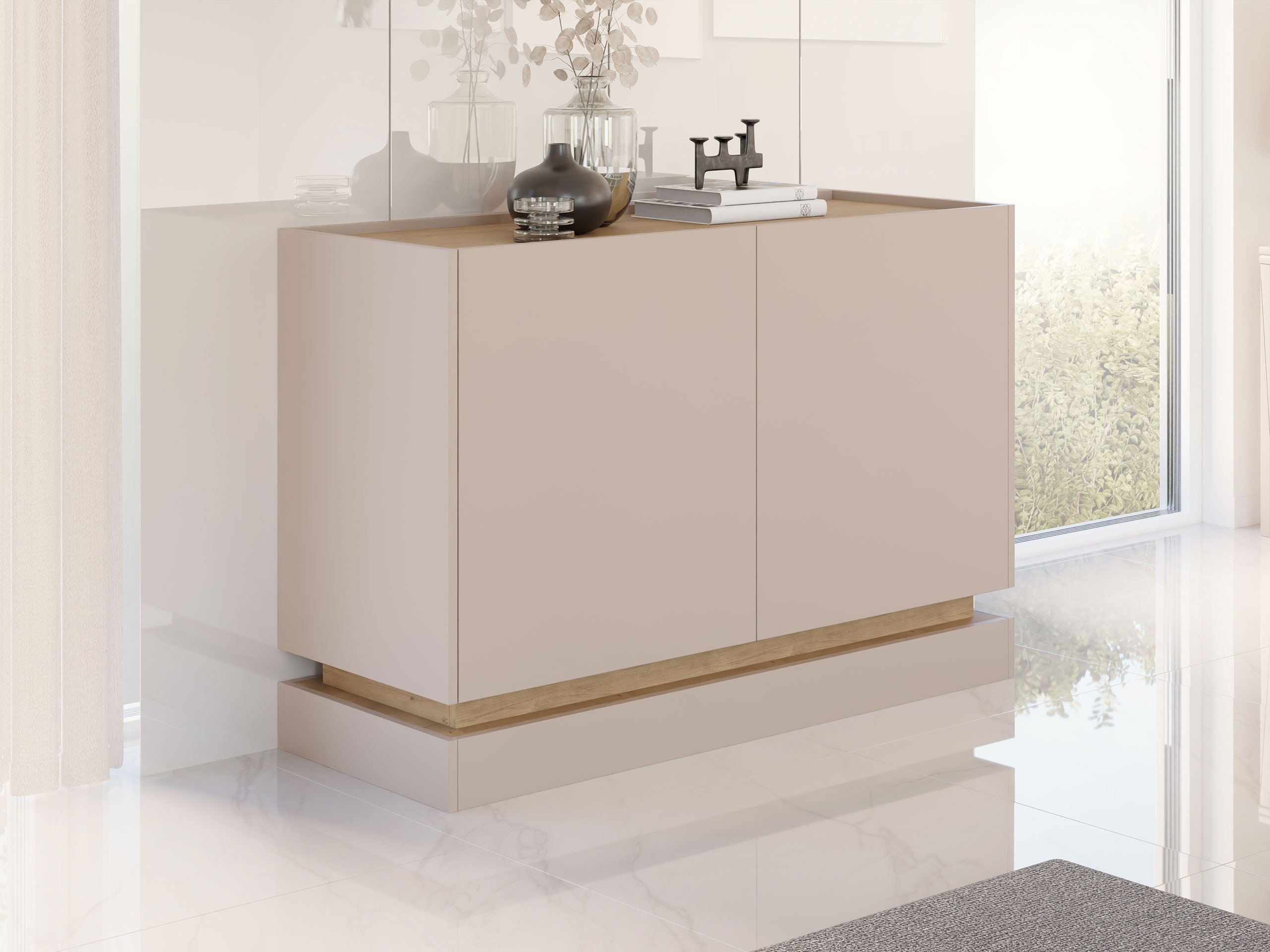 Dressoir Comfivo Dalvenu 100 (Lichtbruin + Eiken)