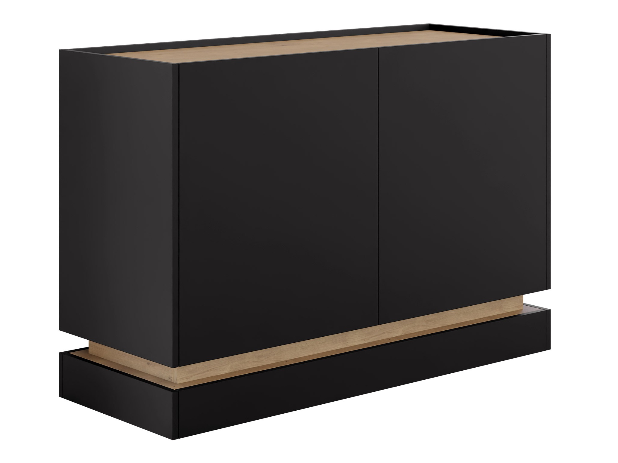 Dressoir Comfivo Dalvenu 100 (Zwart + Eiken)