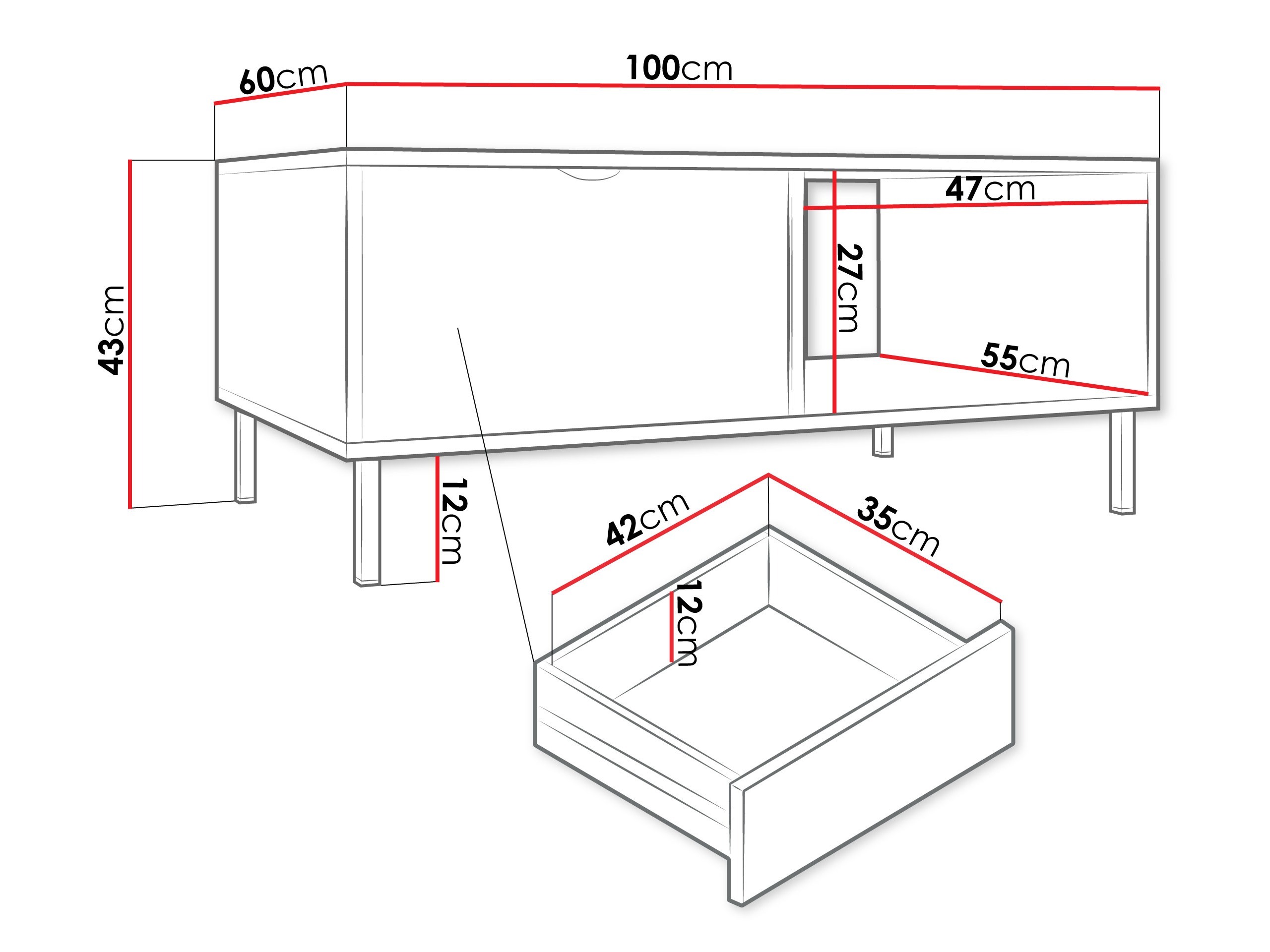 Salontafel Comfivo Elblare 103