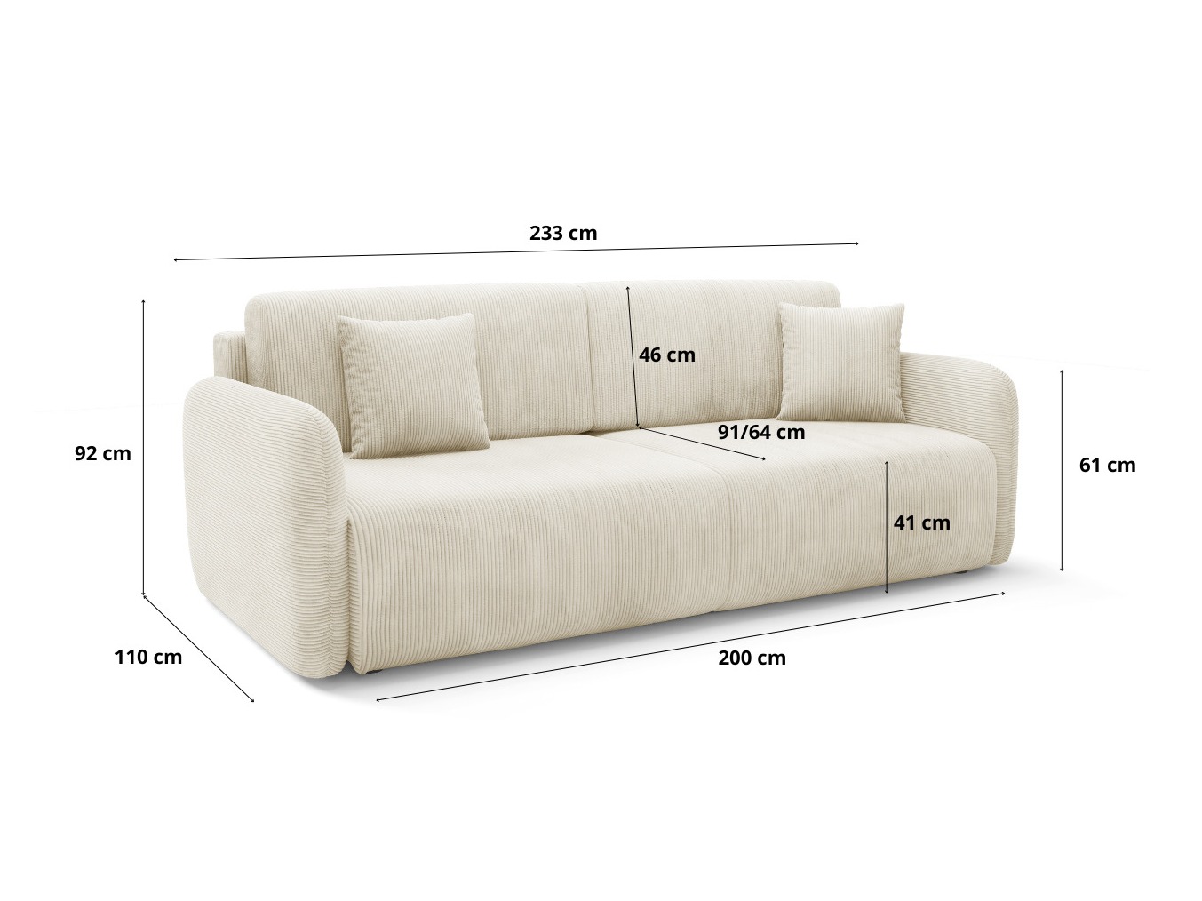 Slaapbank Franklin 191 (Poso 55)