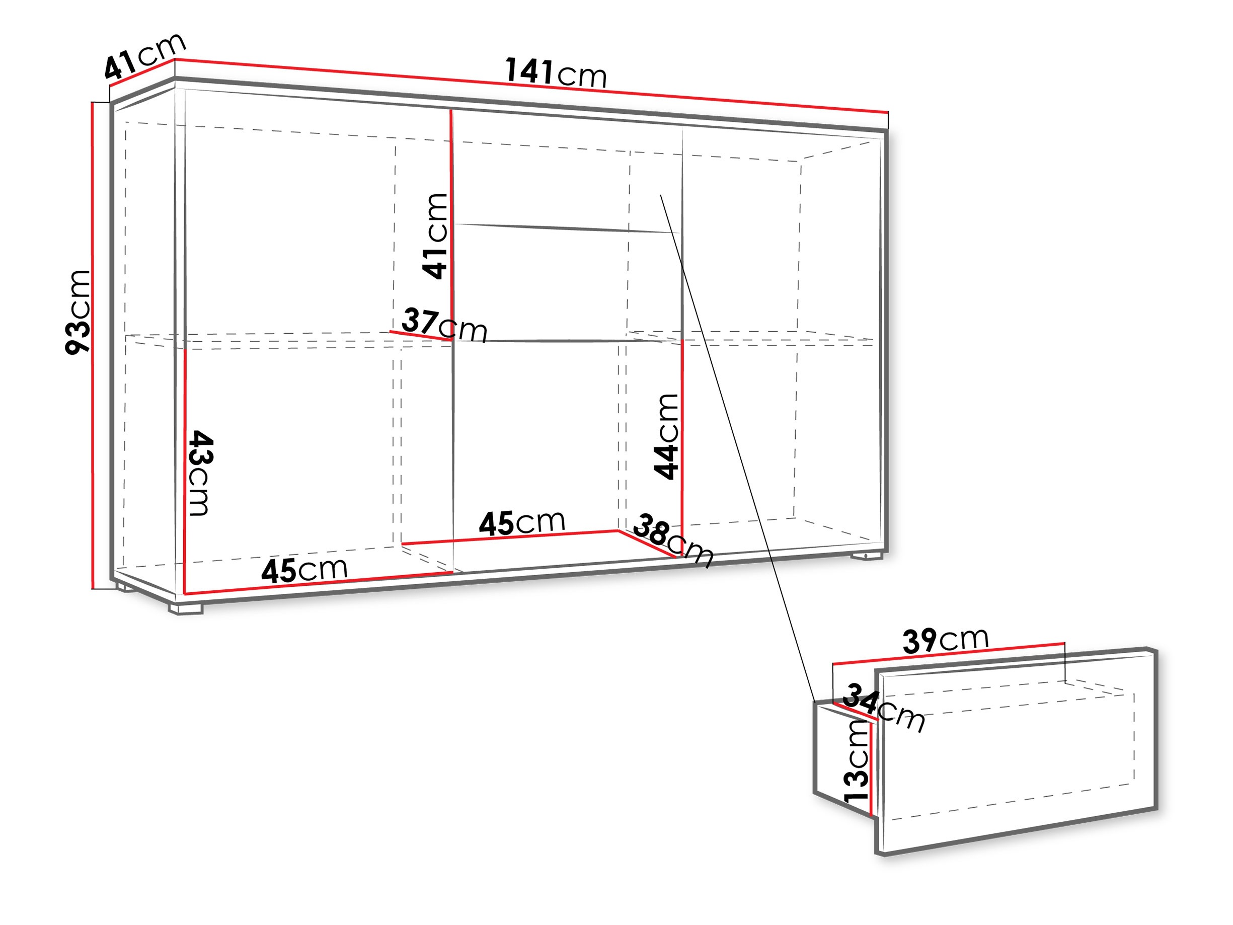 Ladekast Comfivo Fersoe 100 (Eiken)