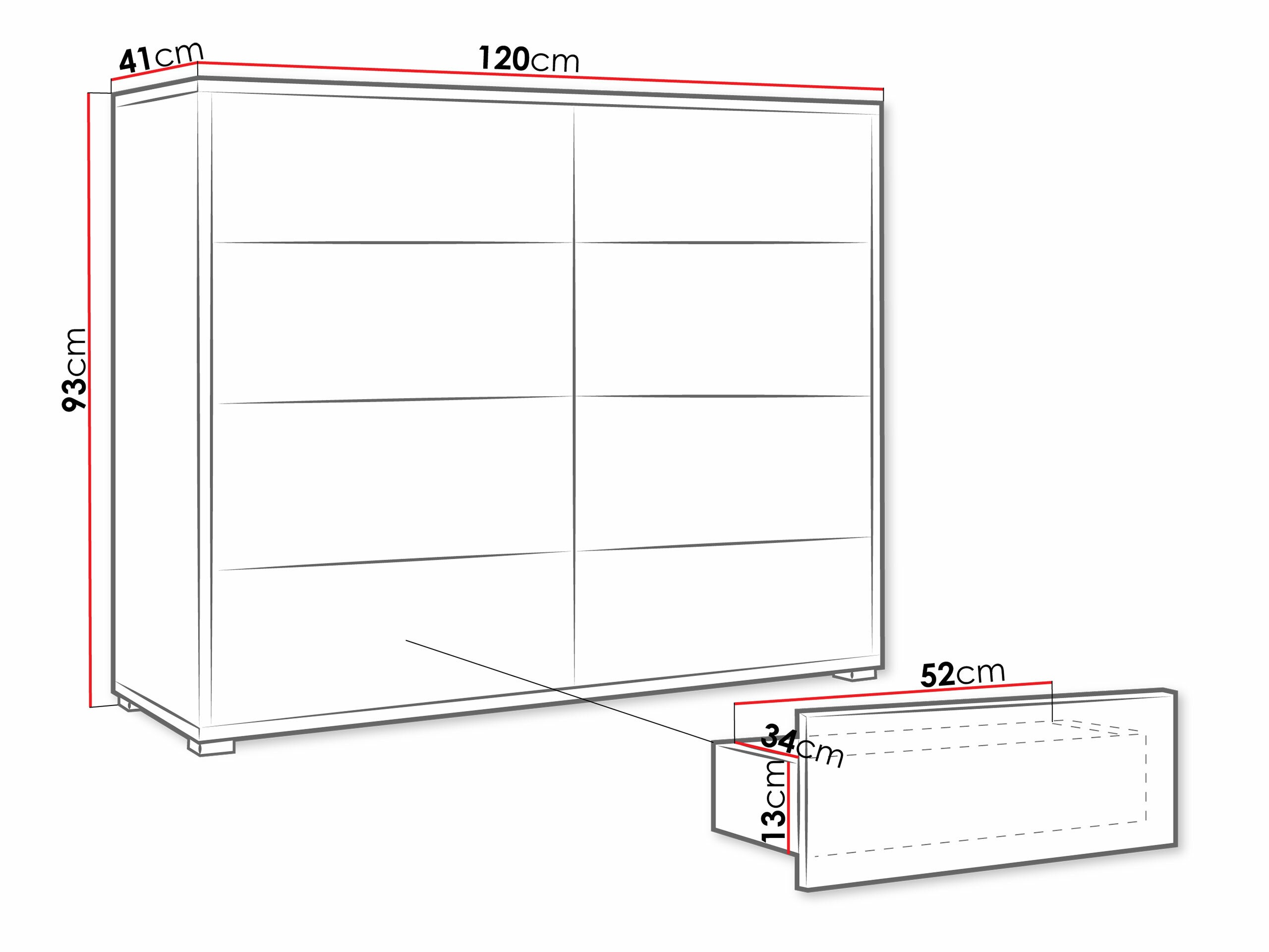 Ladekast Comfivo Fersoe 104 (Wit)