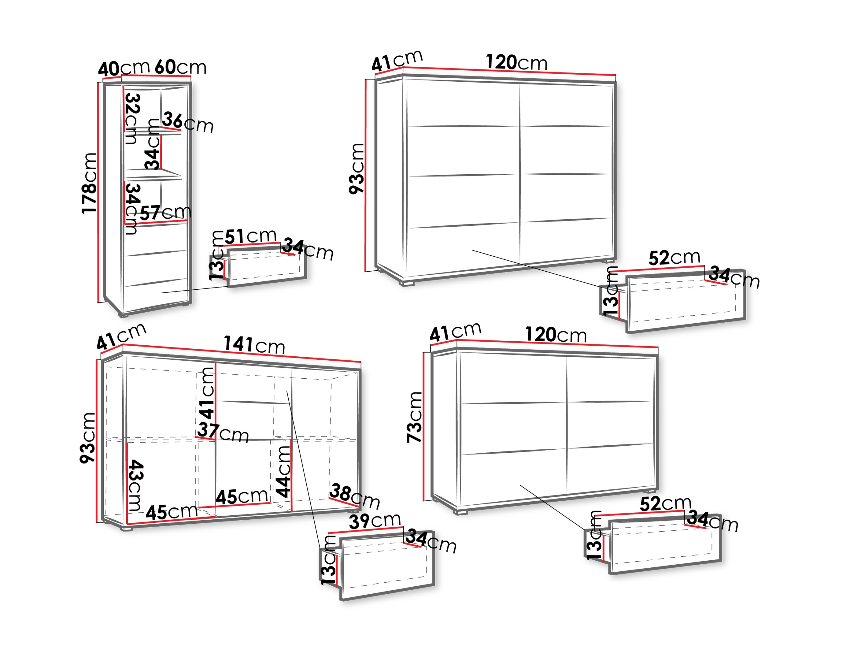 Woonkamerset Comfivo Fersoe 108 (Wit)