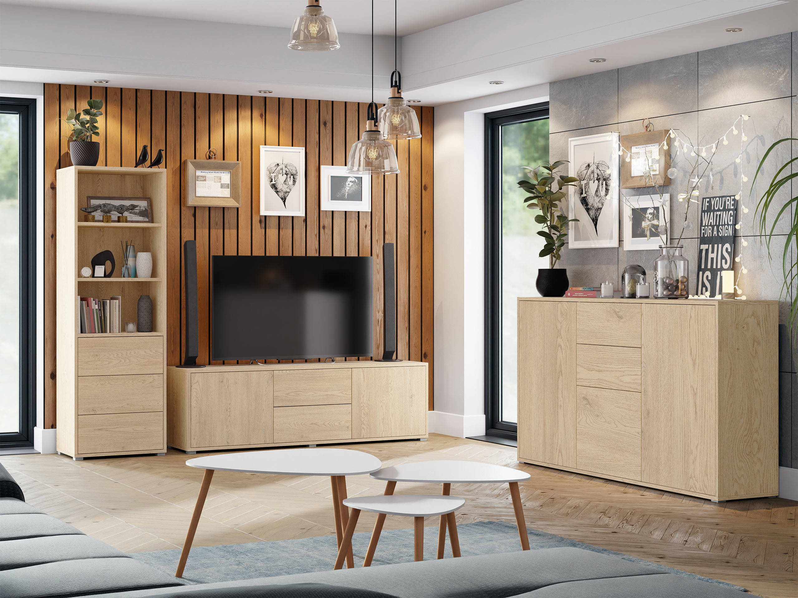 Woonkamerset Comfivo Fersoe 110 (Eiken)