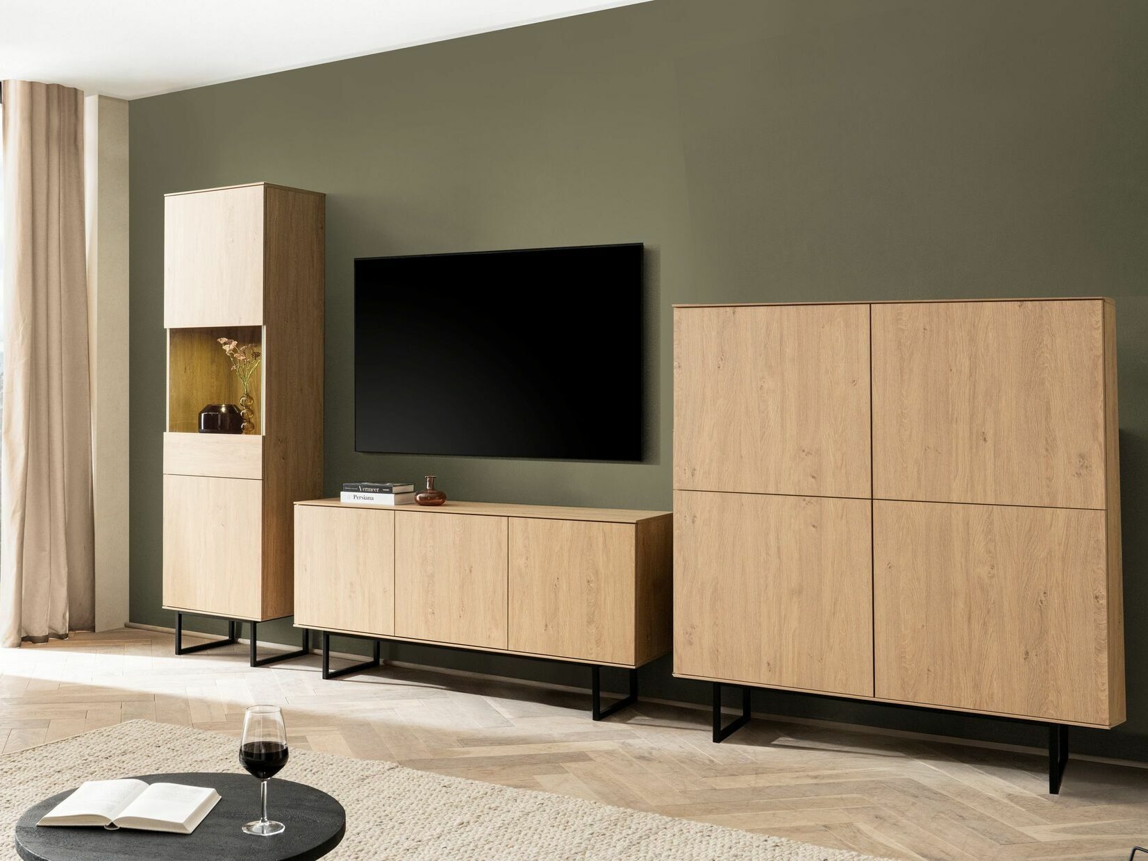 TV-meubel Bentesa 113 (Eiken)