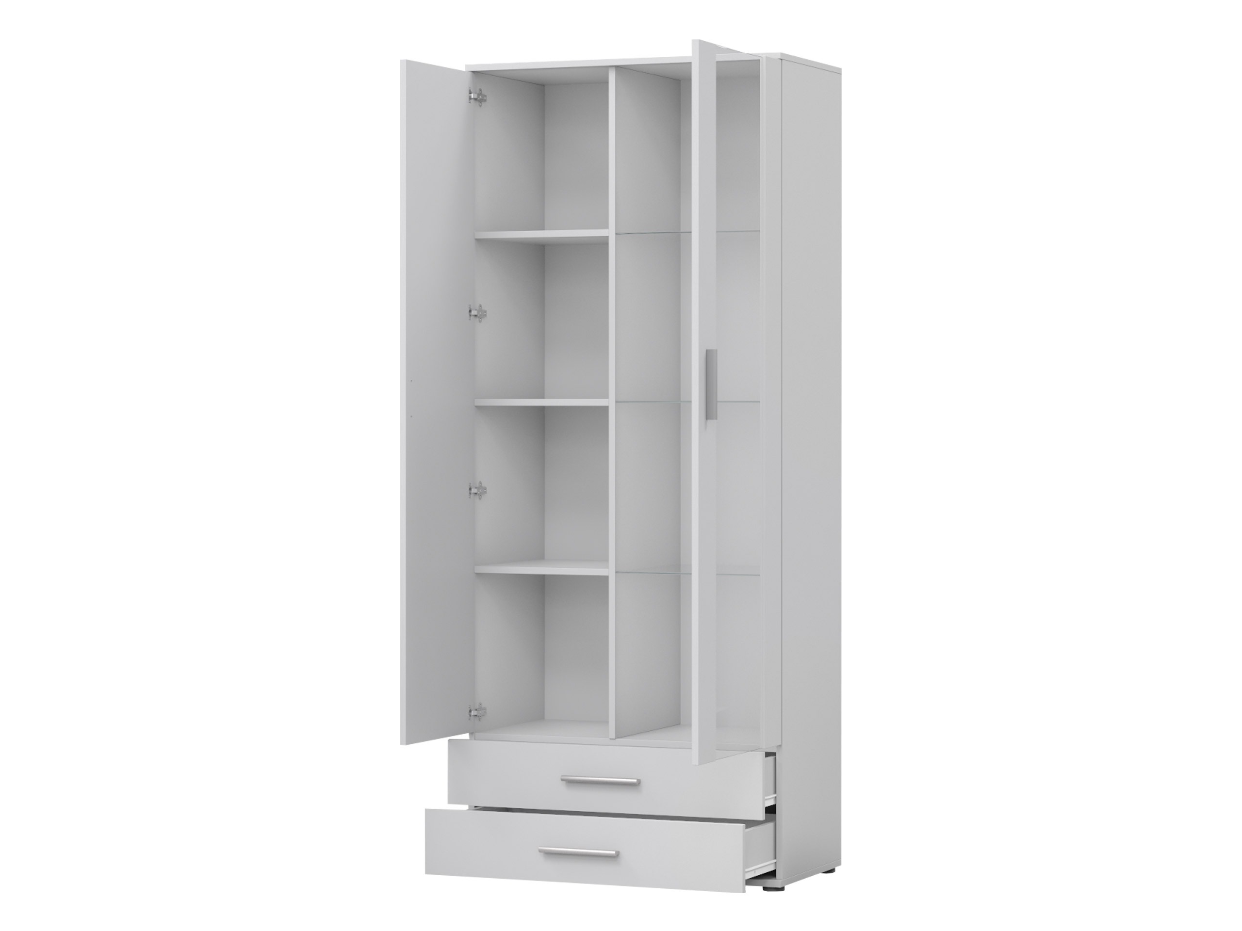 Boekenkast Tornola 105 (Kasjmier + Zwart)