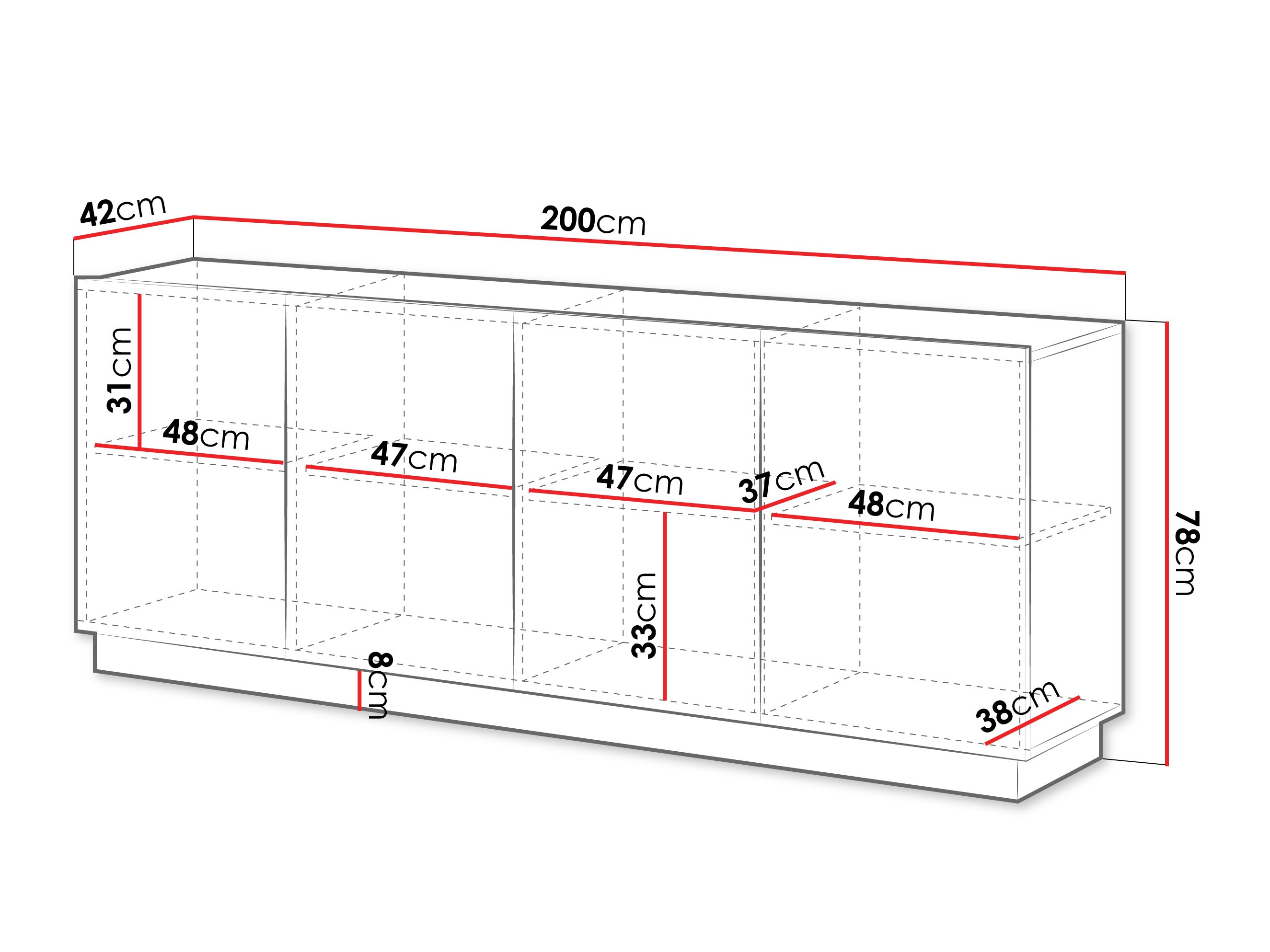 Dressoir Lingua (Wit)
