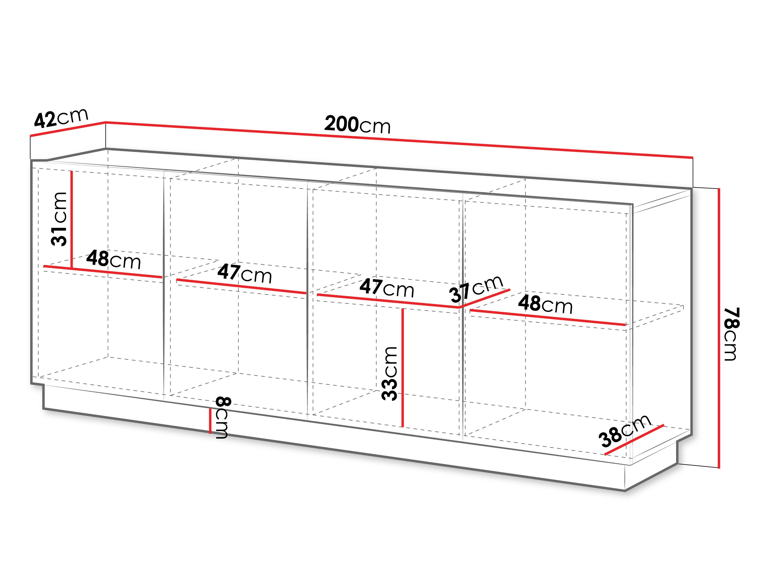Dressoir Lusonu 101 (Kasjmier)