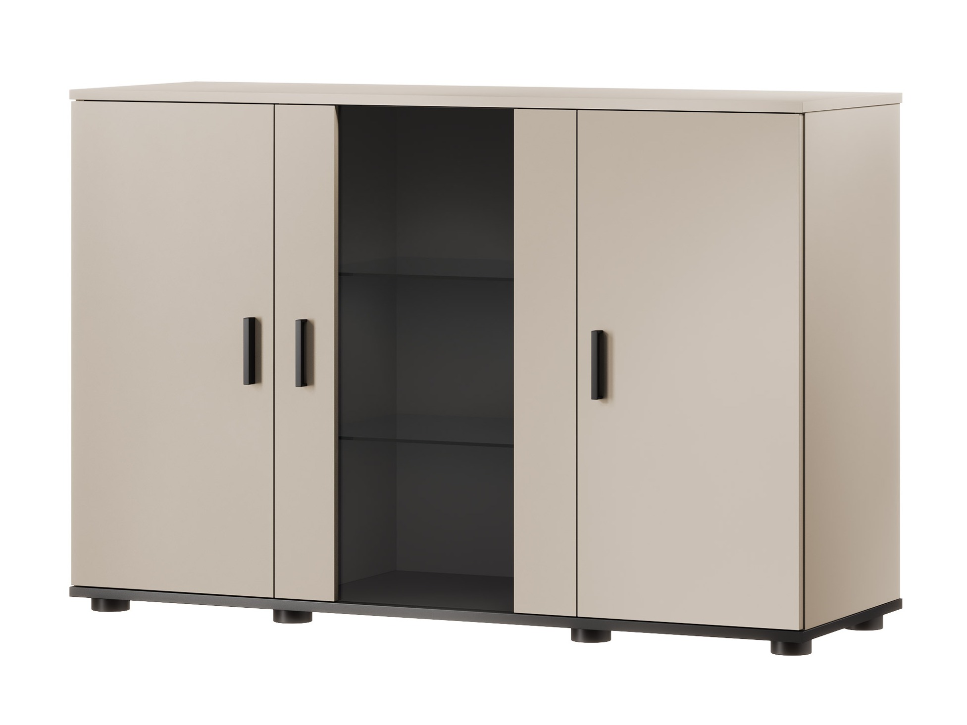 Dressoir Tornola 106 (Kasjmier + Zwart)