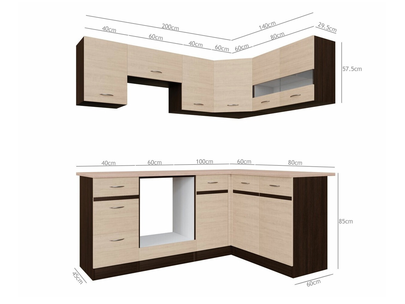 Modulaire keukenset Eli Light 115