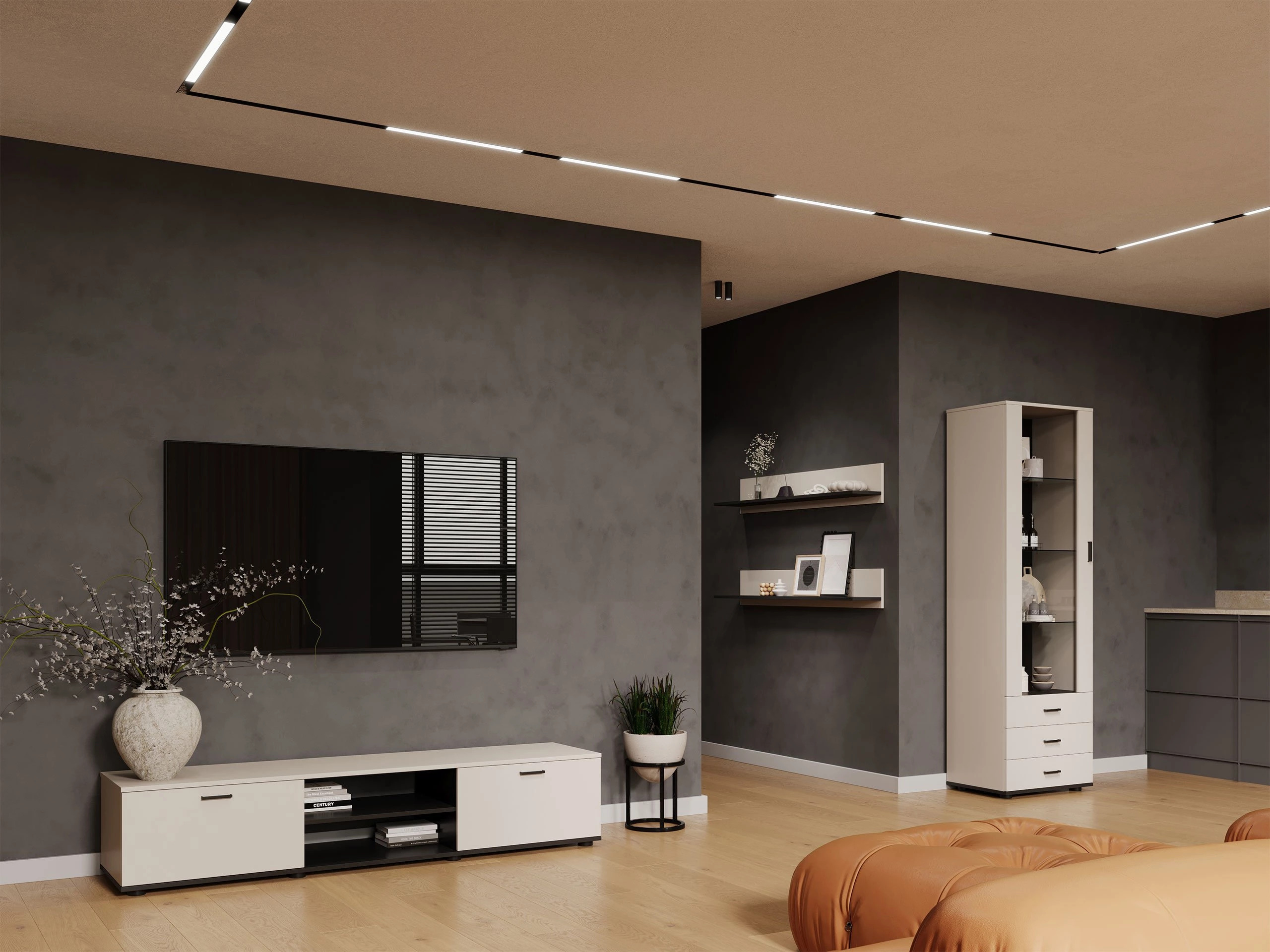 Set wandplanken Tornola 104 (Kasjmier + Zwart)