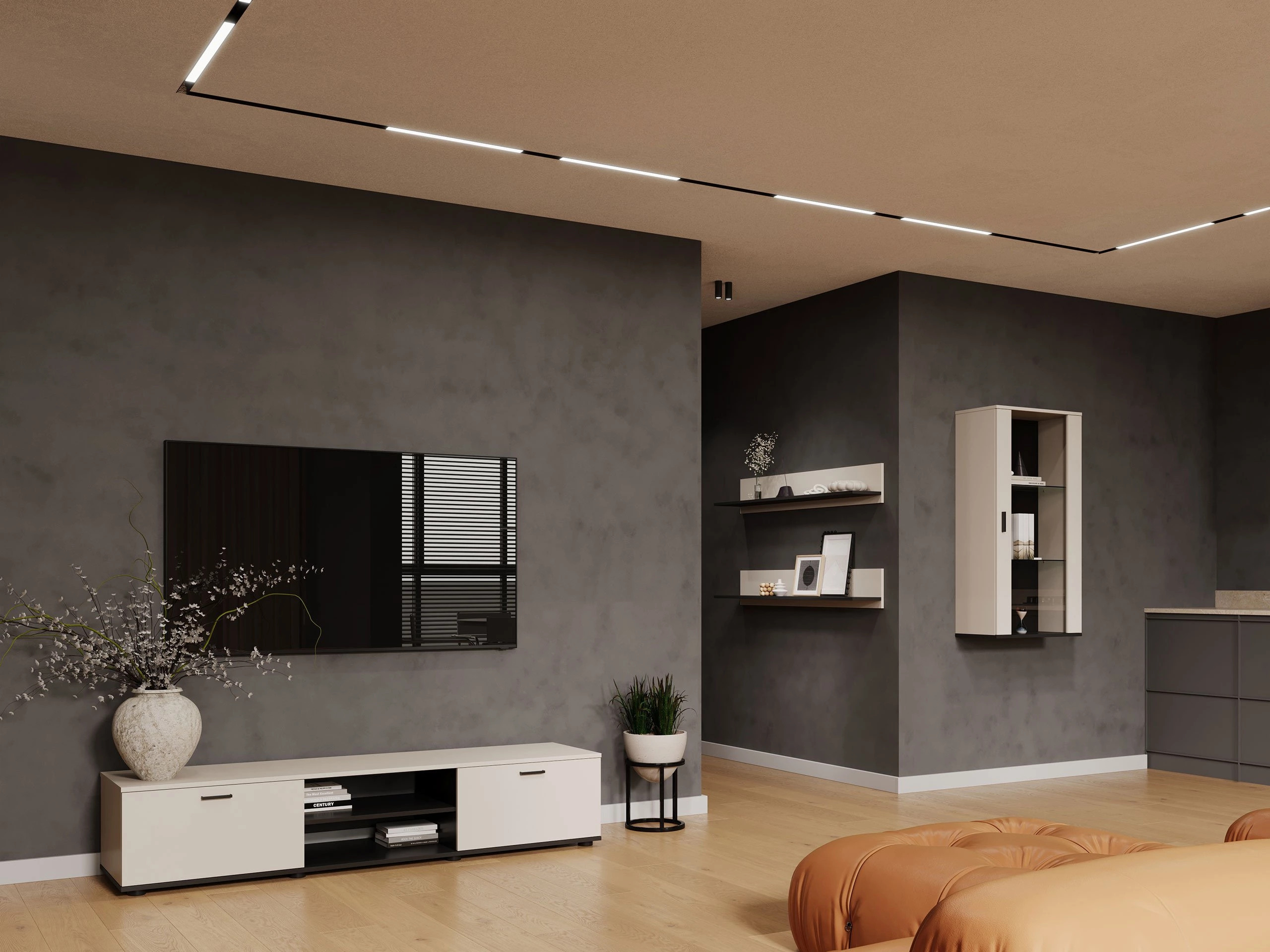 Set wandplanken Tornola 104 (Kasjmier + Zwart)