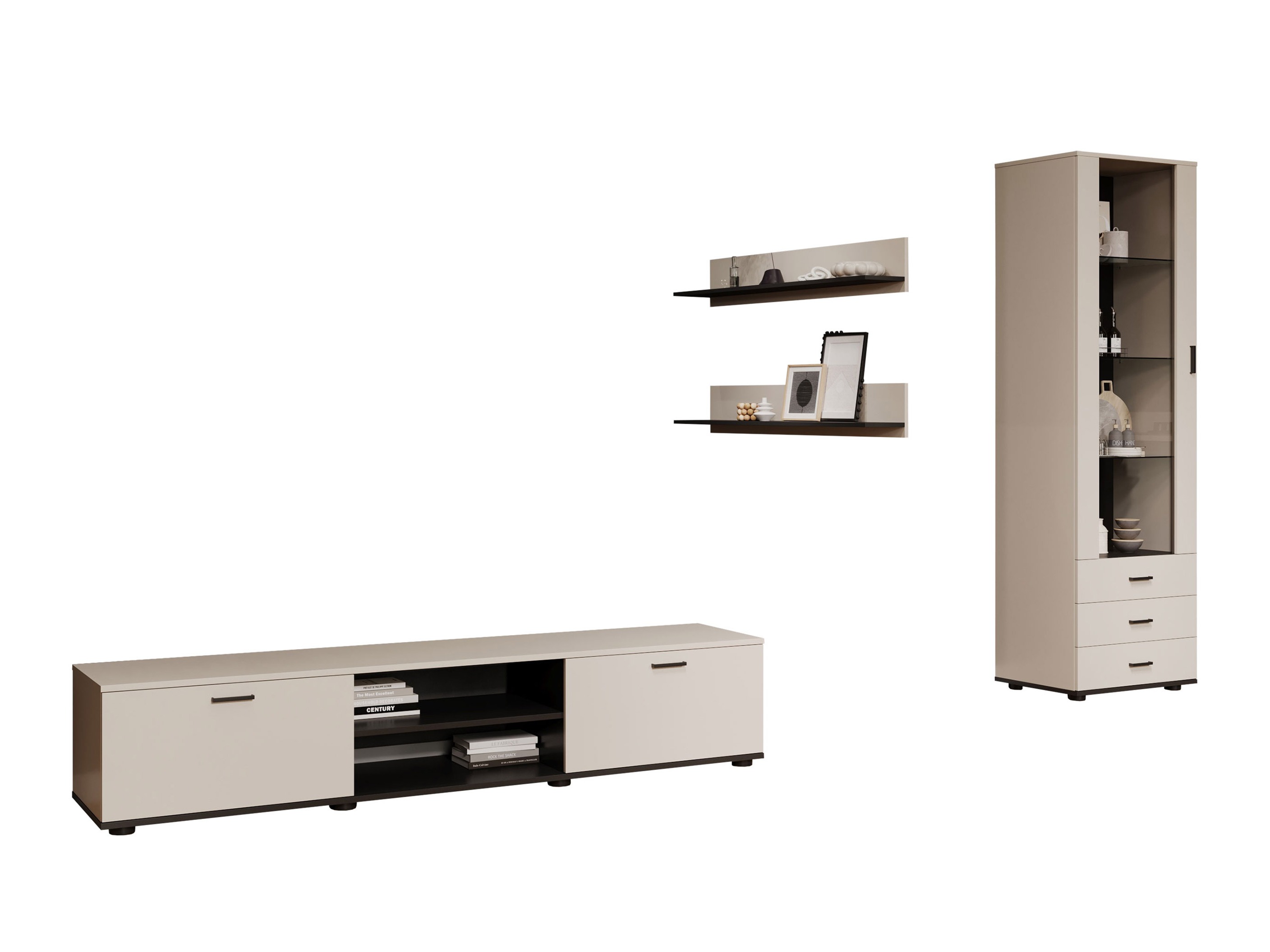 Woonkamerset Tornola 107 (Kasjmier + Zwart)