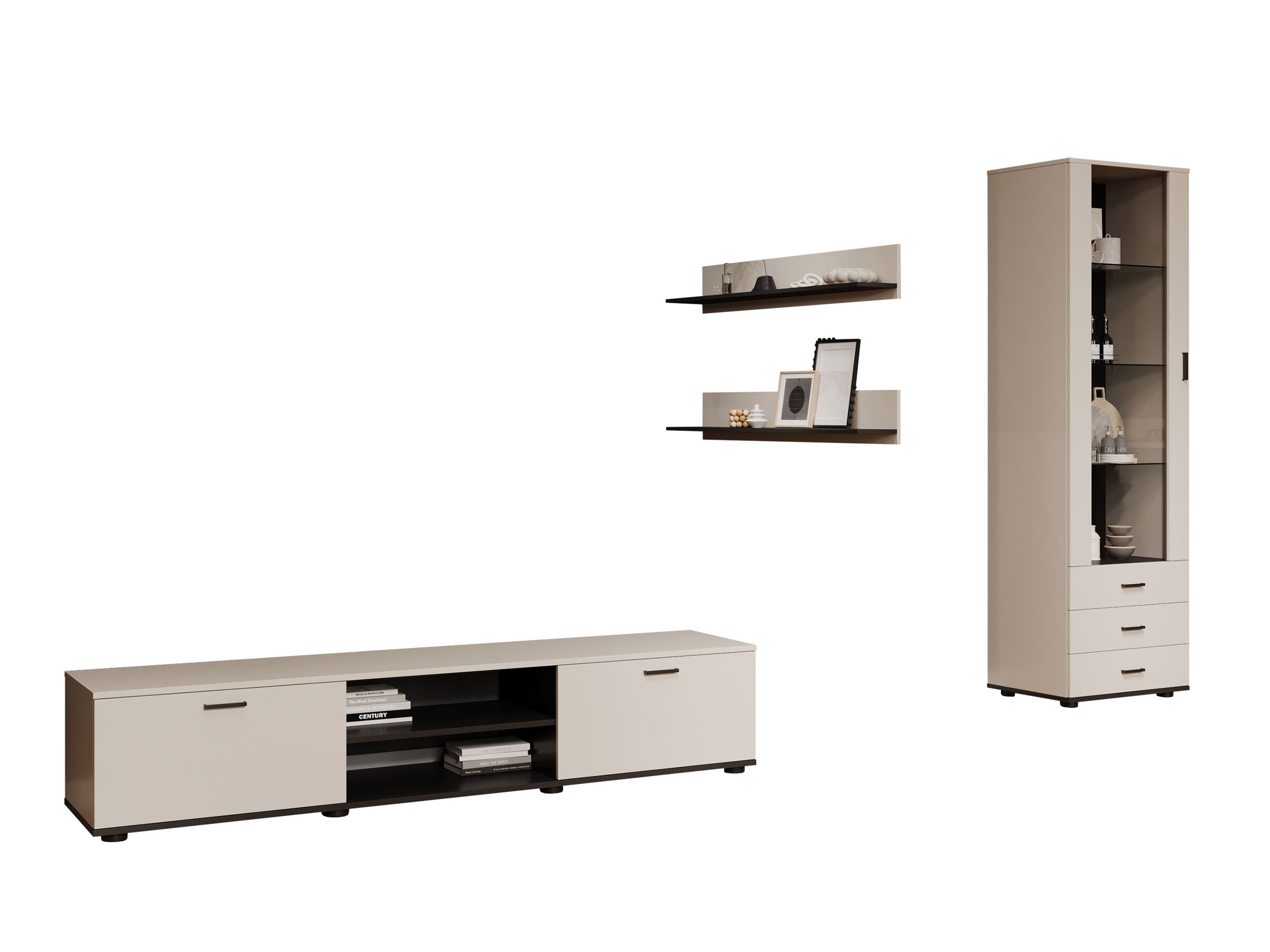 Woonkamerset Tornola 107 (Kasjmier + Zwart)