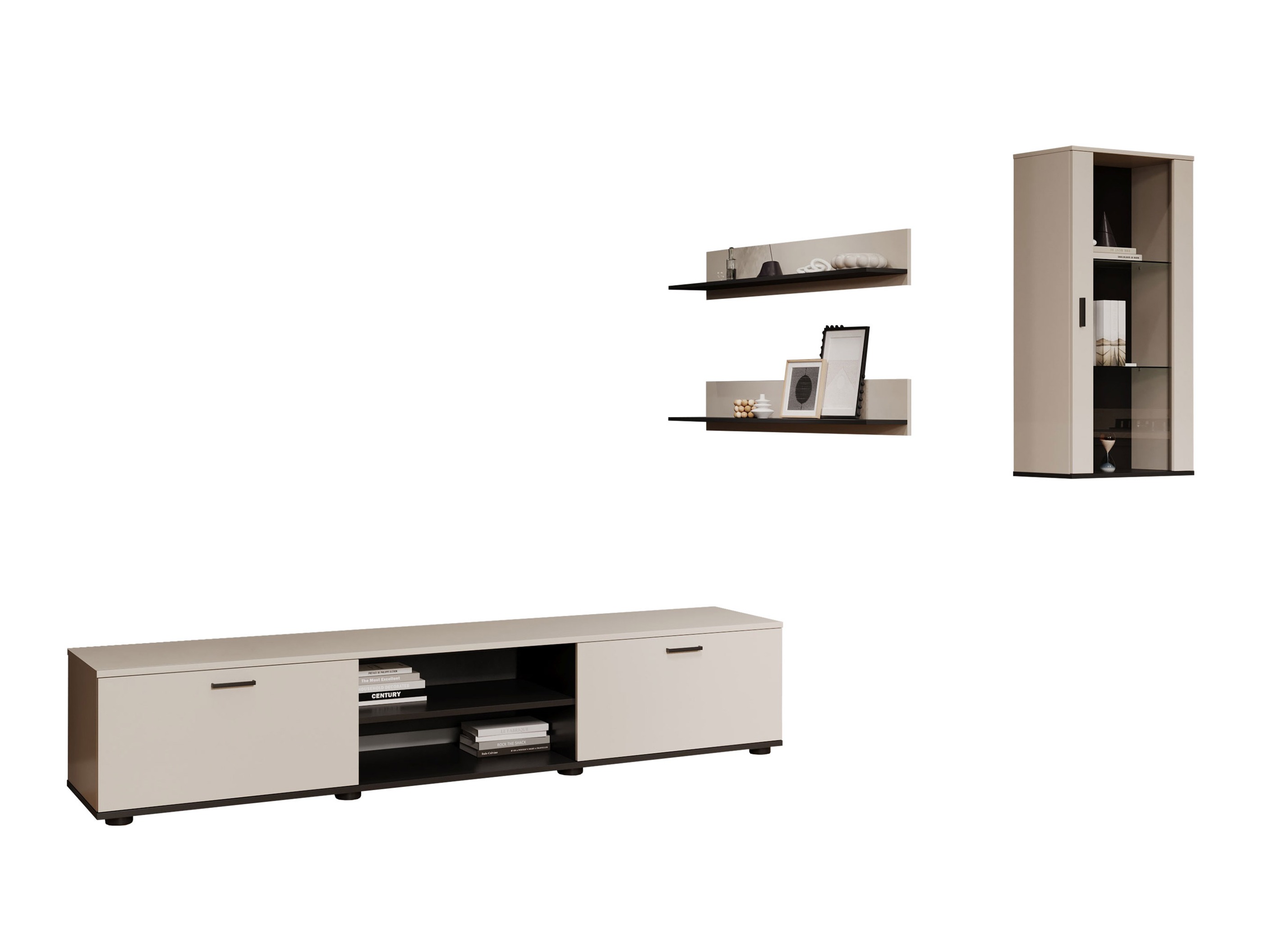 Woonkamerset Tornola 113 (Kasjmier + Zwart)