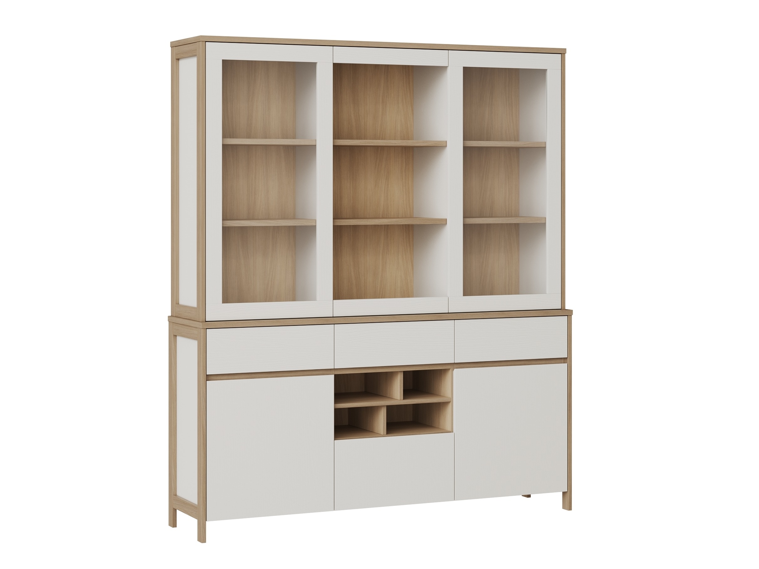 Boekenkast Fermaru 100 (Wit + Eiken)